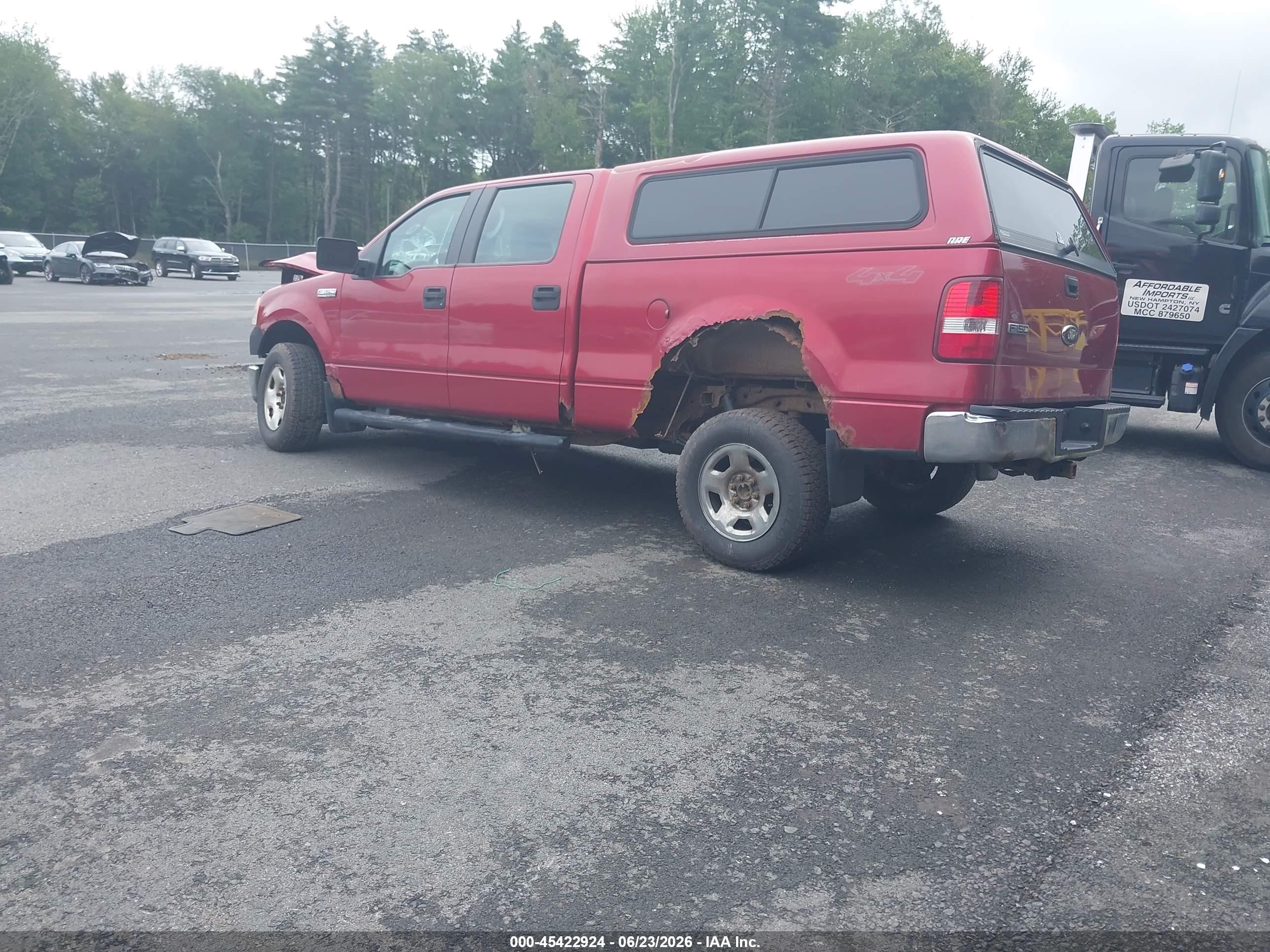 2008 Ford F-150 60th Anniversary/xl/xlt Red vin: 1FTRW14W78FB88485