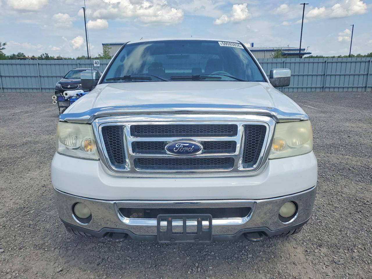 2007 Ford F150 Supercrew White vin: 1FTRW14W87FB49631