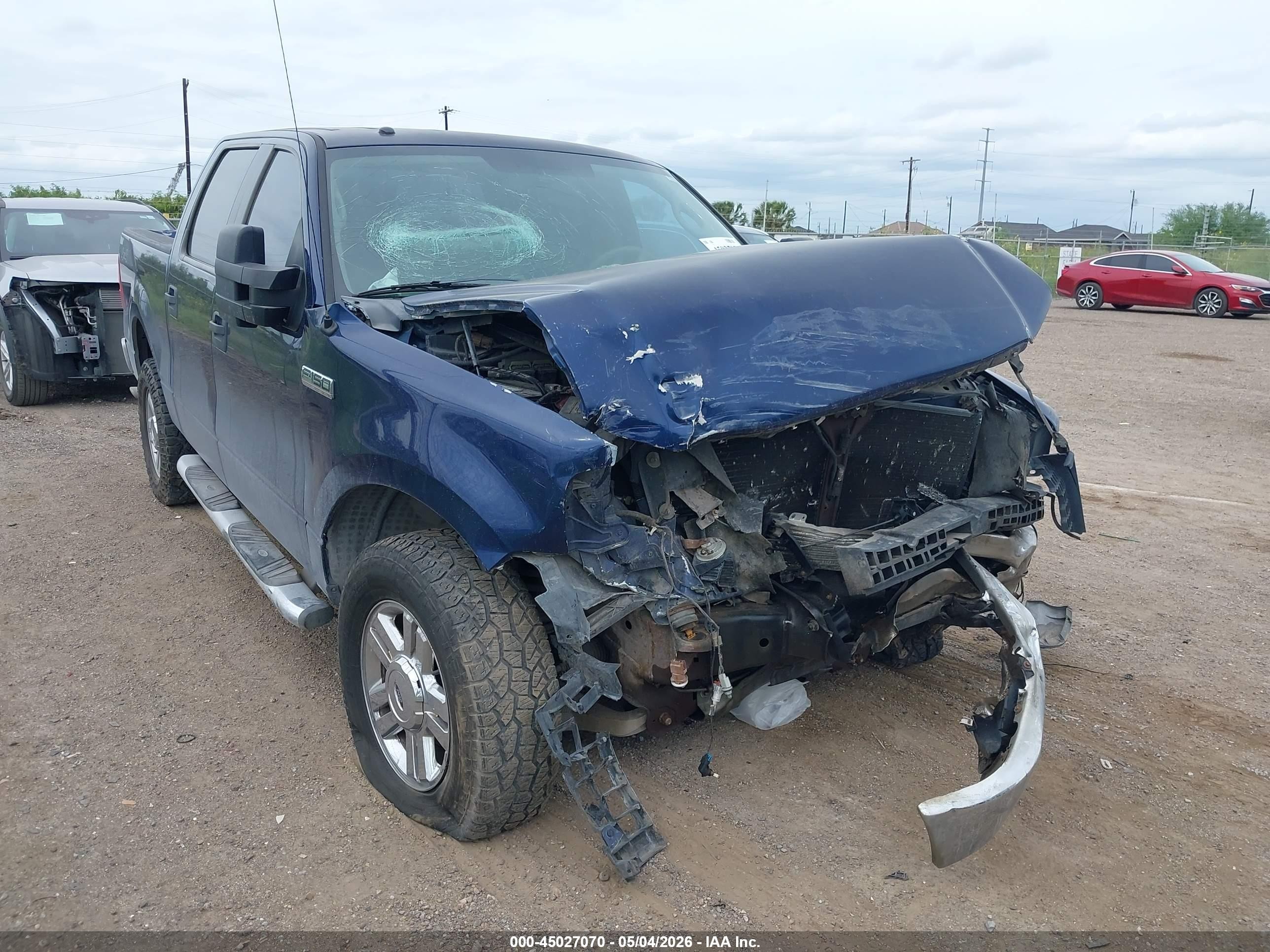 2007 Ford F-150 Xlt Blue vin: 1FTRW14W87KC38767