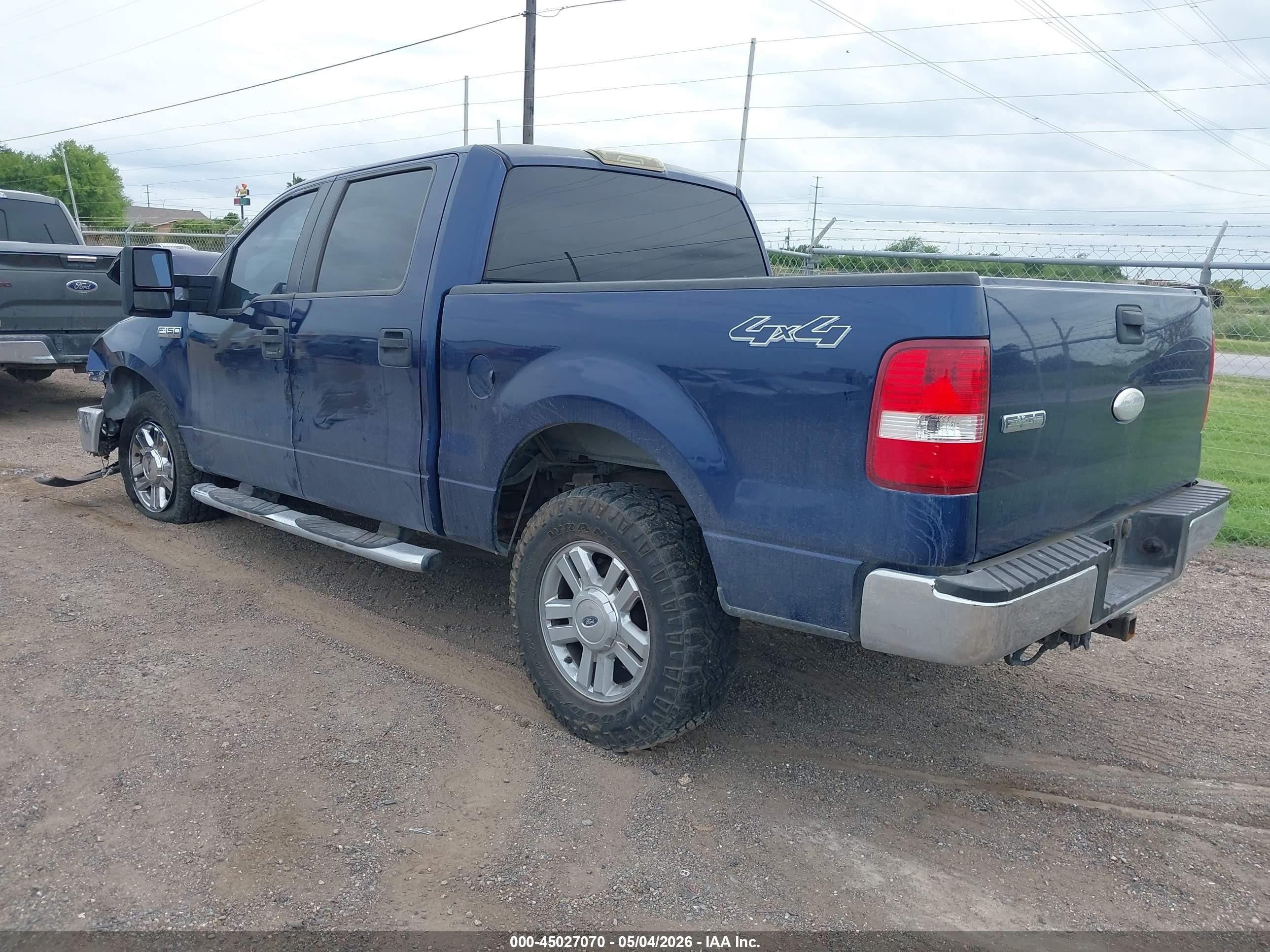 2007 Ford F-150 Xlt Blue vin: 1FTRW14W87KC38767