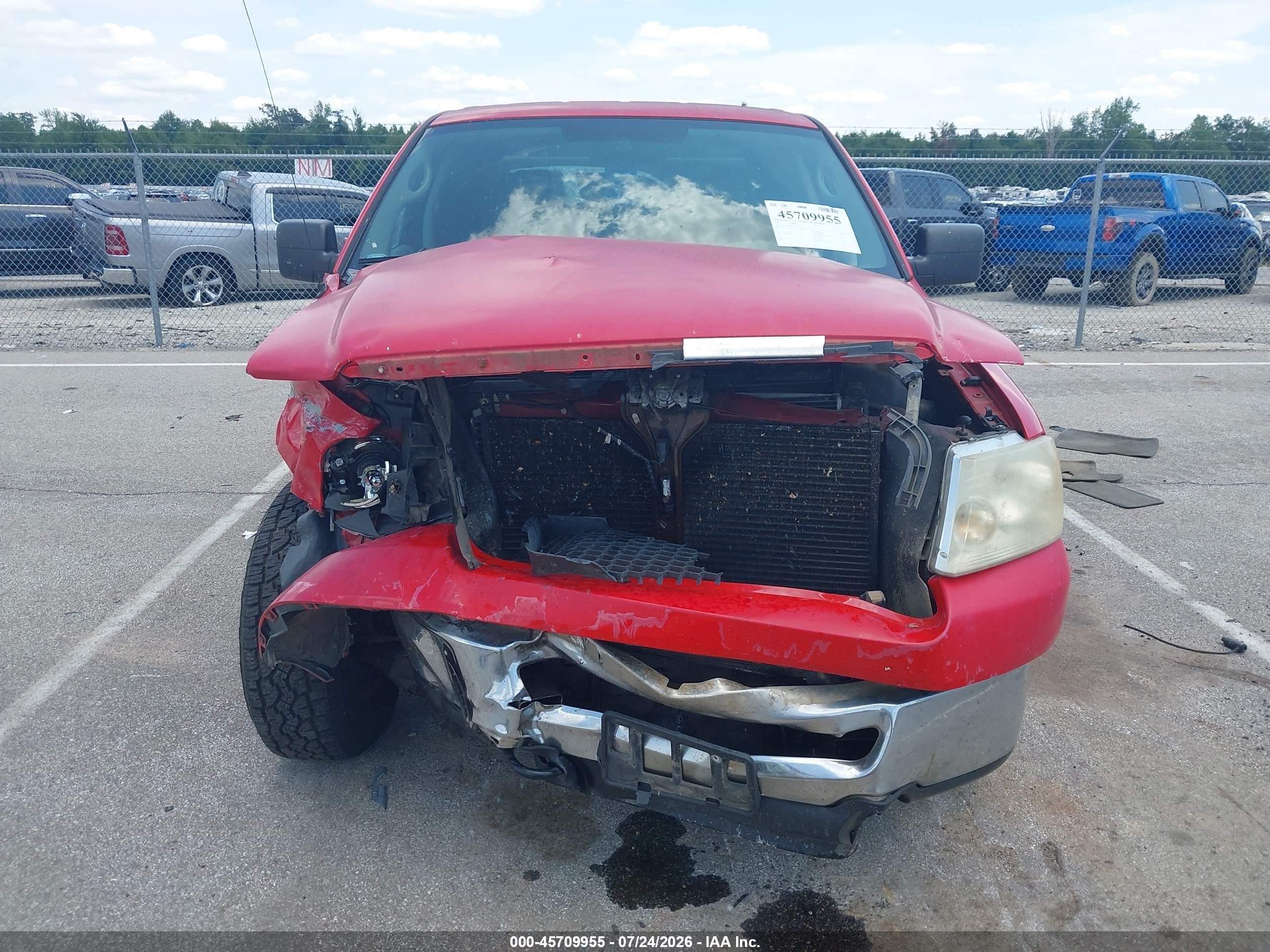 2007 Ford F-150 Xlt Red vin: 1FTRW14W87KD17033