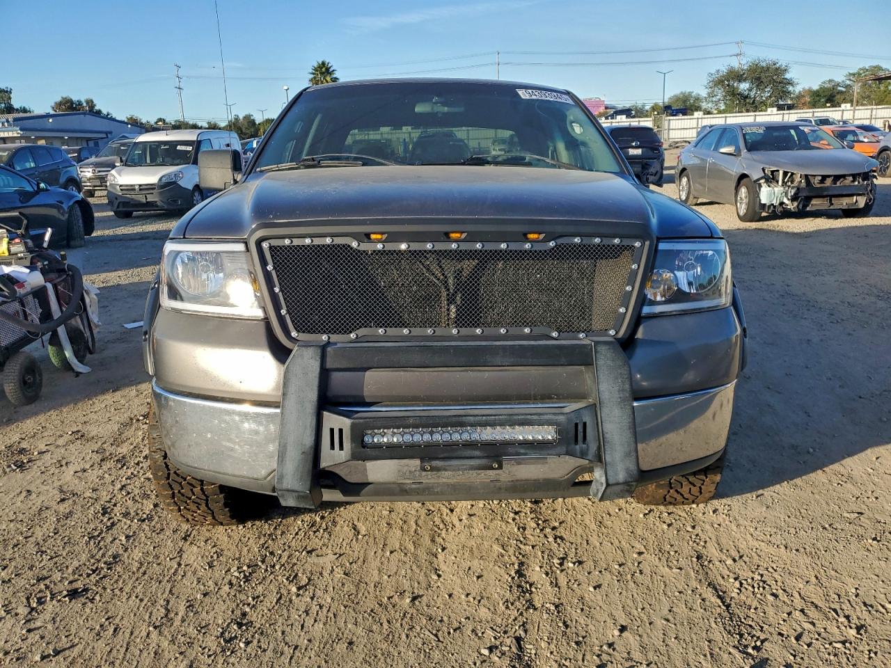 2007 Ford F150 Supercrew Gray vin: 1FTRW14WX7FB22740