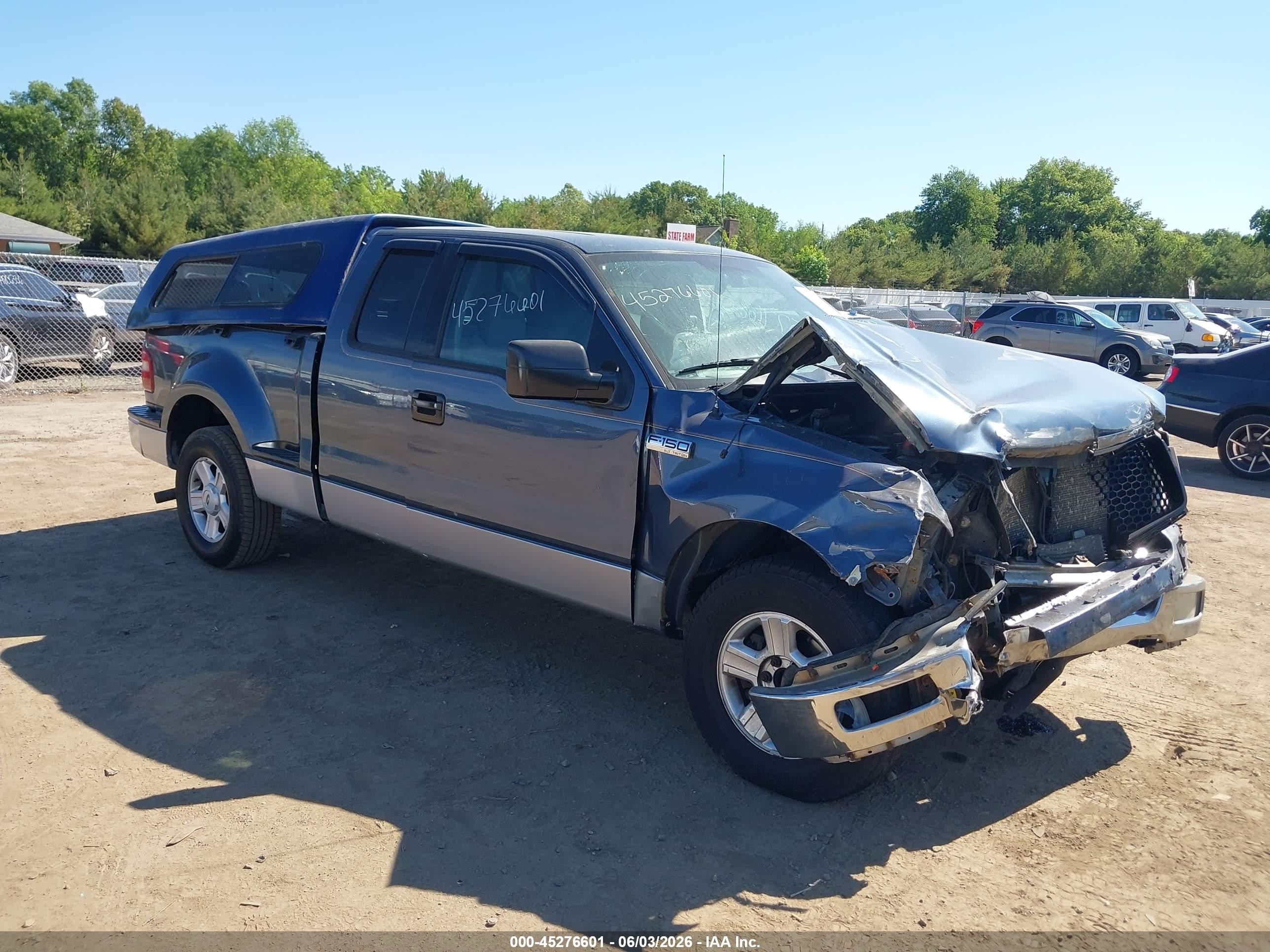 2004 Ford F-150 Stx/xlt Blue vin: 1FTRX02W64KB70023