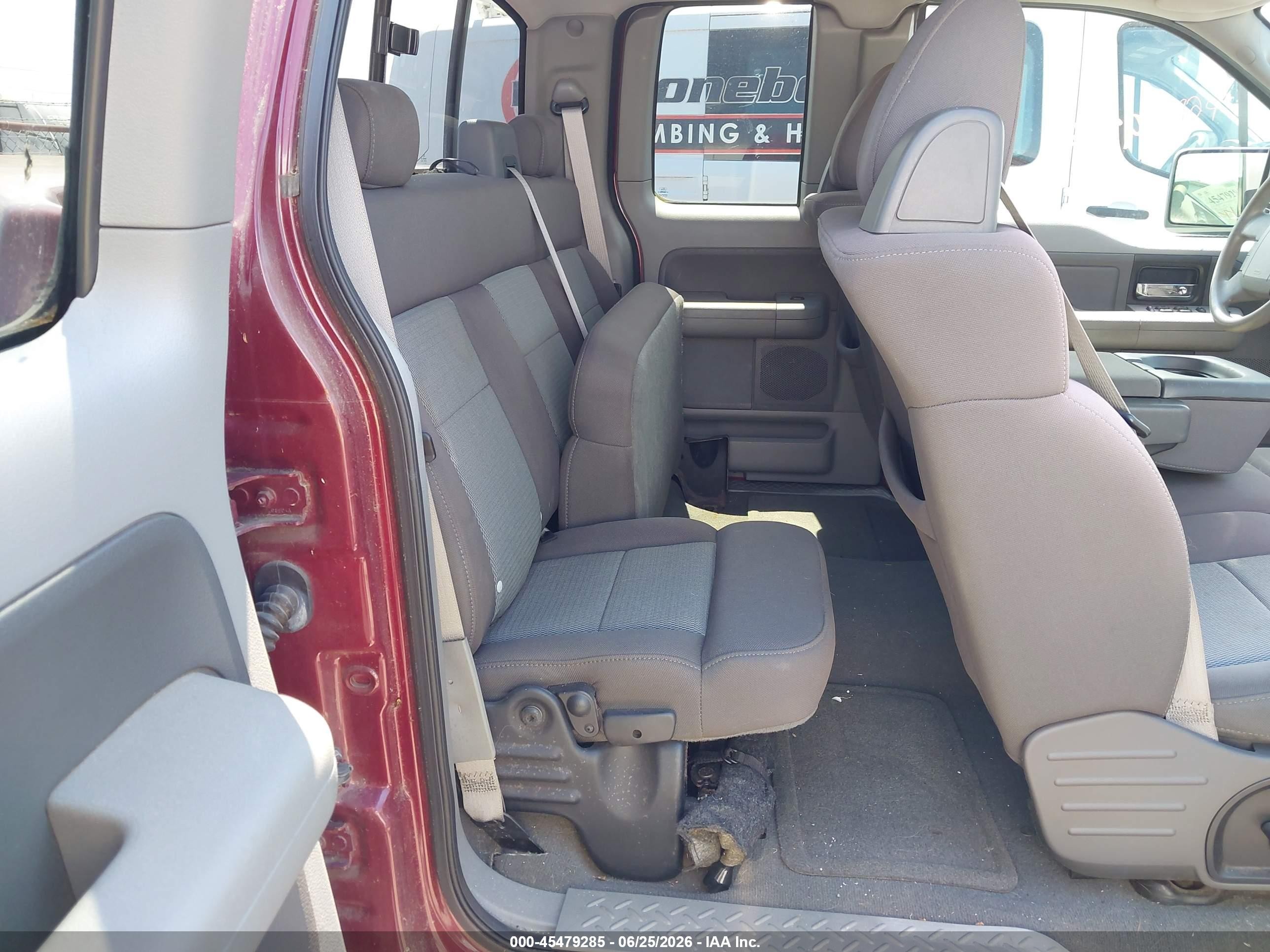 2005 Ford F-150 Stx/xlt Maroon vin: 1FTRX04W35KB81351