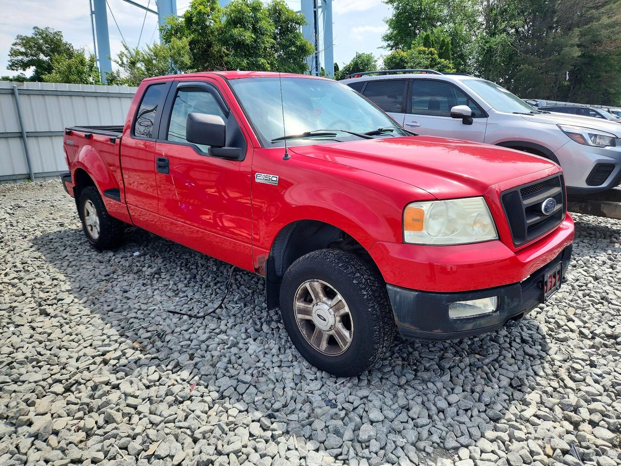 2005 Ford F150 Red vin: 1FTRX04W35KD21396