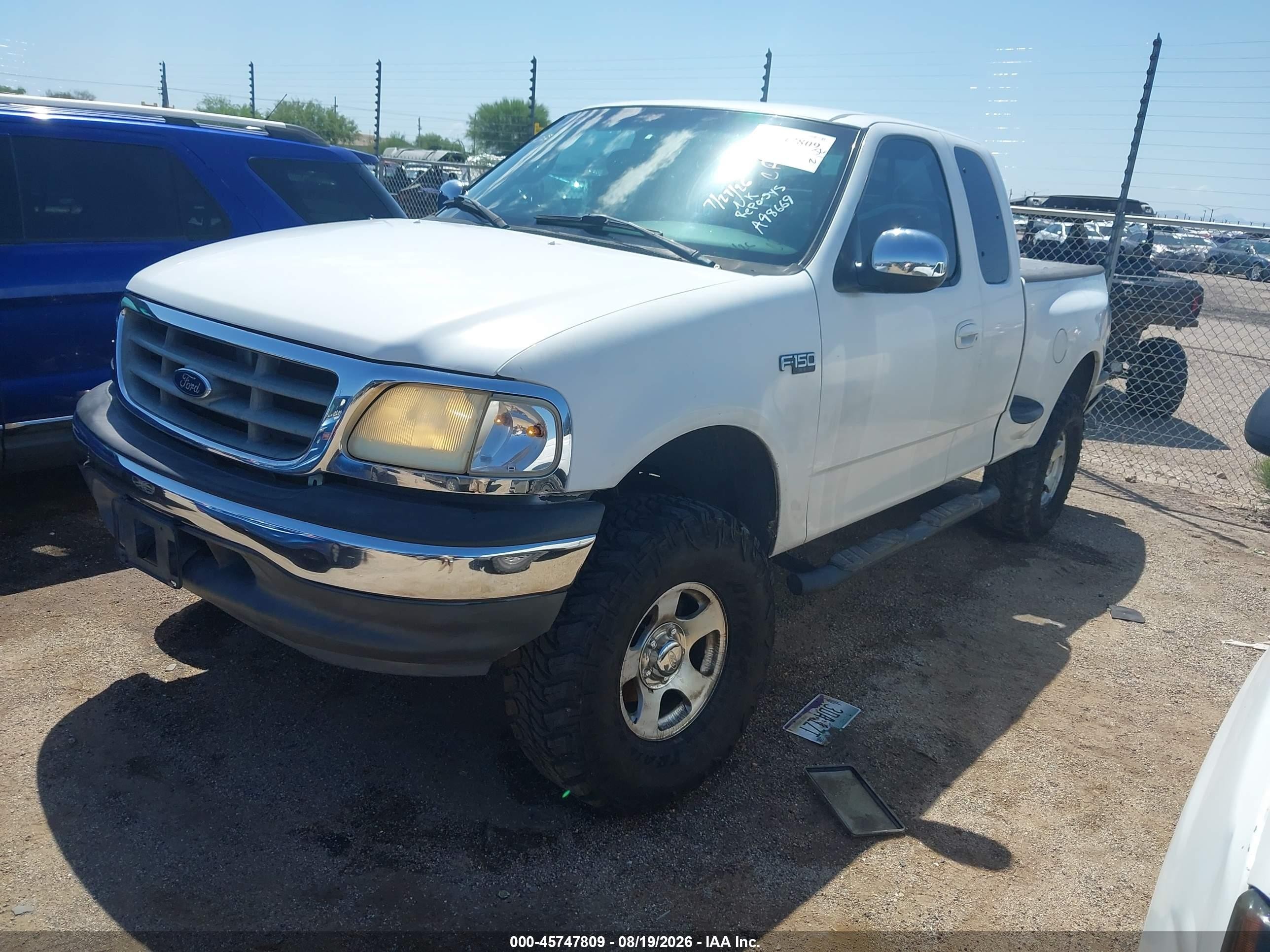 2002 Ford F-150 Xl/xlt White vin: 1FTRX07272KA98669