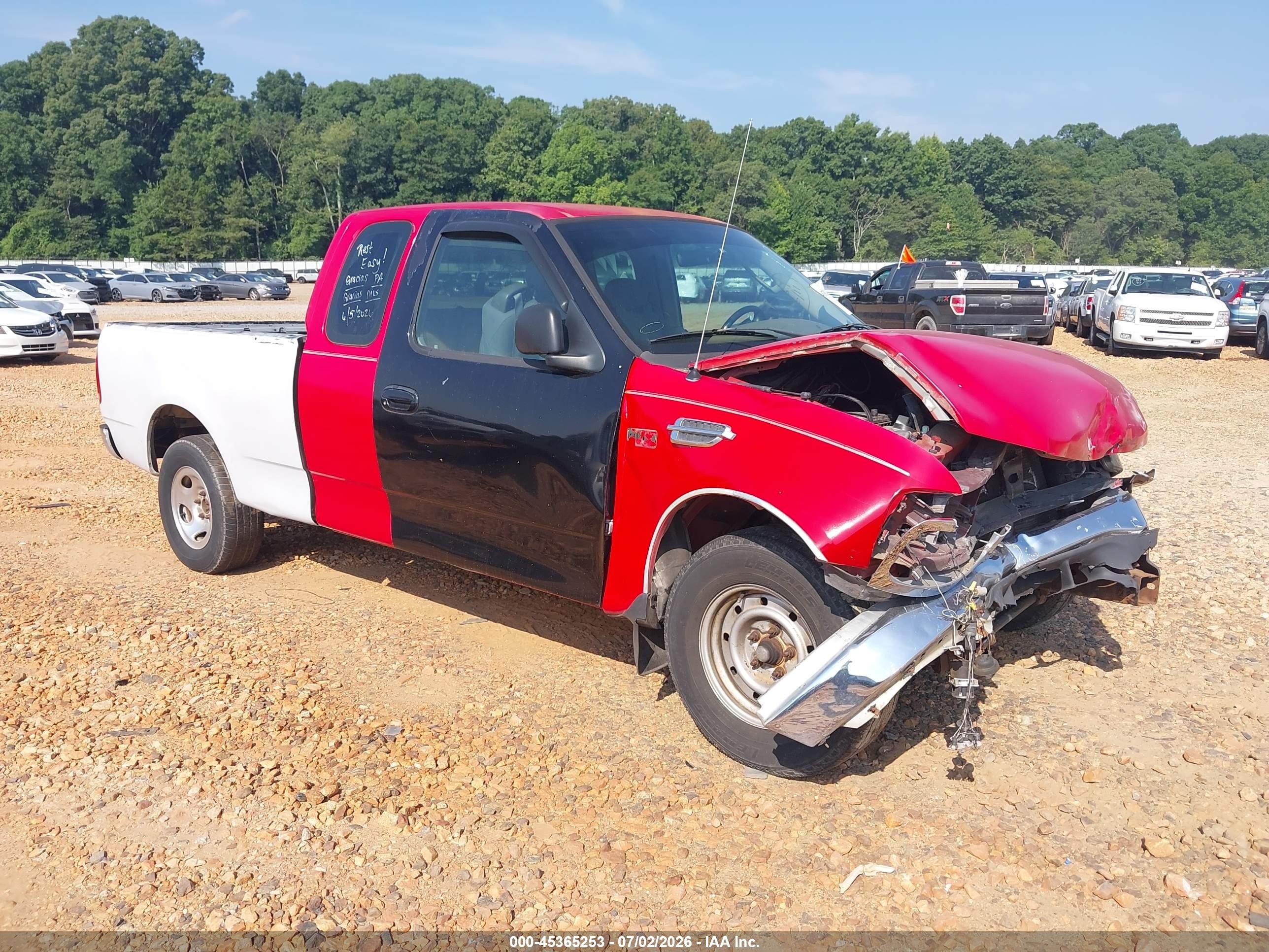 2003 Ford F-150 Xl/xlt Red vin: 1FTRX07283KC22224