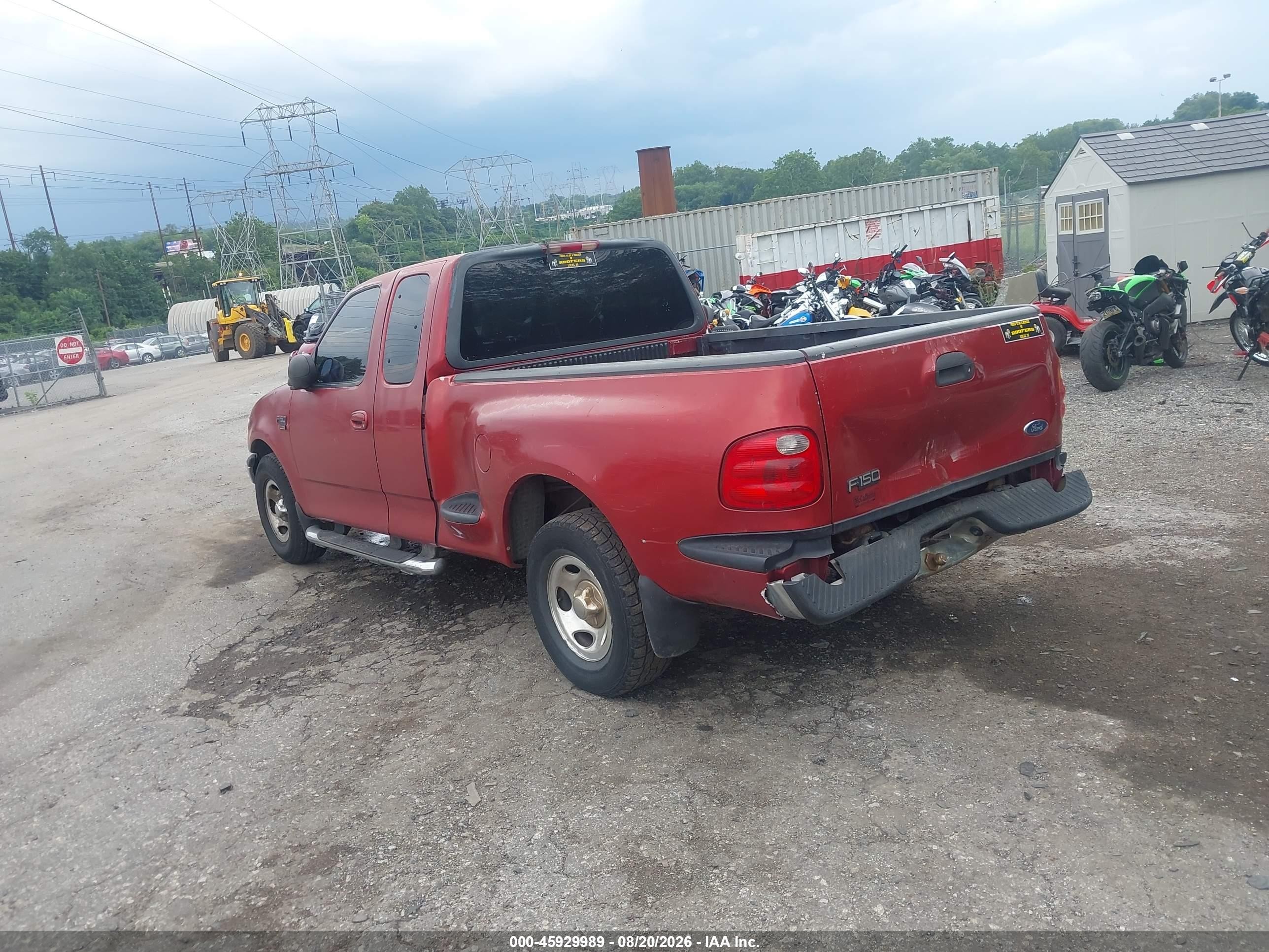 2001 Ford F-150 Lariat/xl/xlt Red vin: 1FTRX07L01KF15282