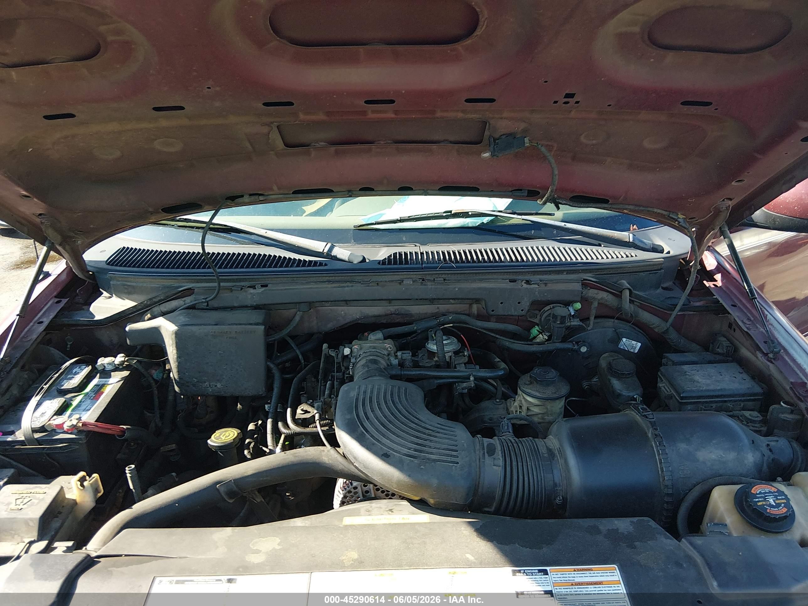 1998 Ford F-150 Lariat/xl/xlt Burgundy vin: 1FTRX07LXWKB13812