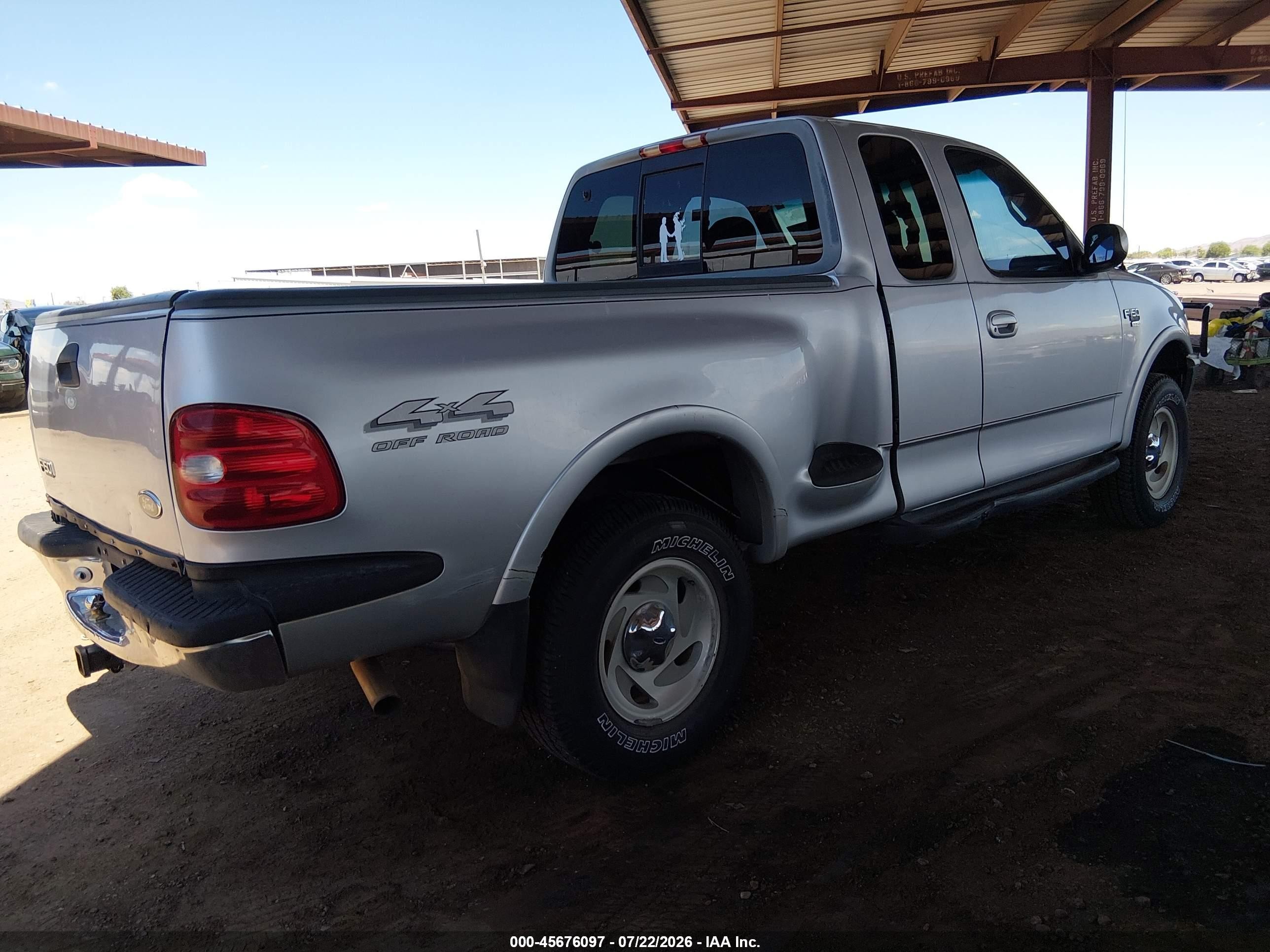1998 Ford F-150 Lariat/xl/xlt Silver vin: 1FTRX08L1WKC03929