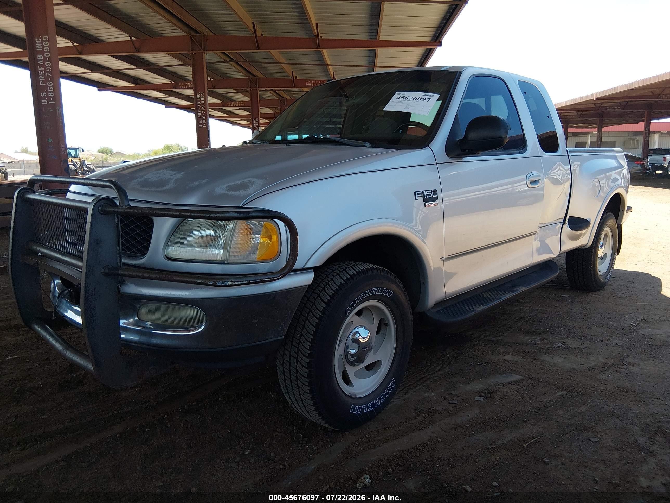 1998 Ford F-150 Lariat/xl/xlt Silver vin: 1FTRX08L1WKC03929