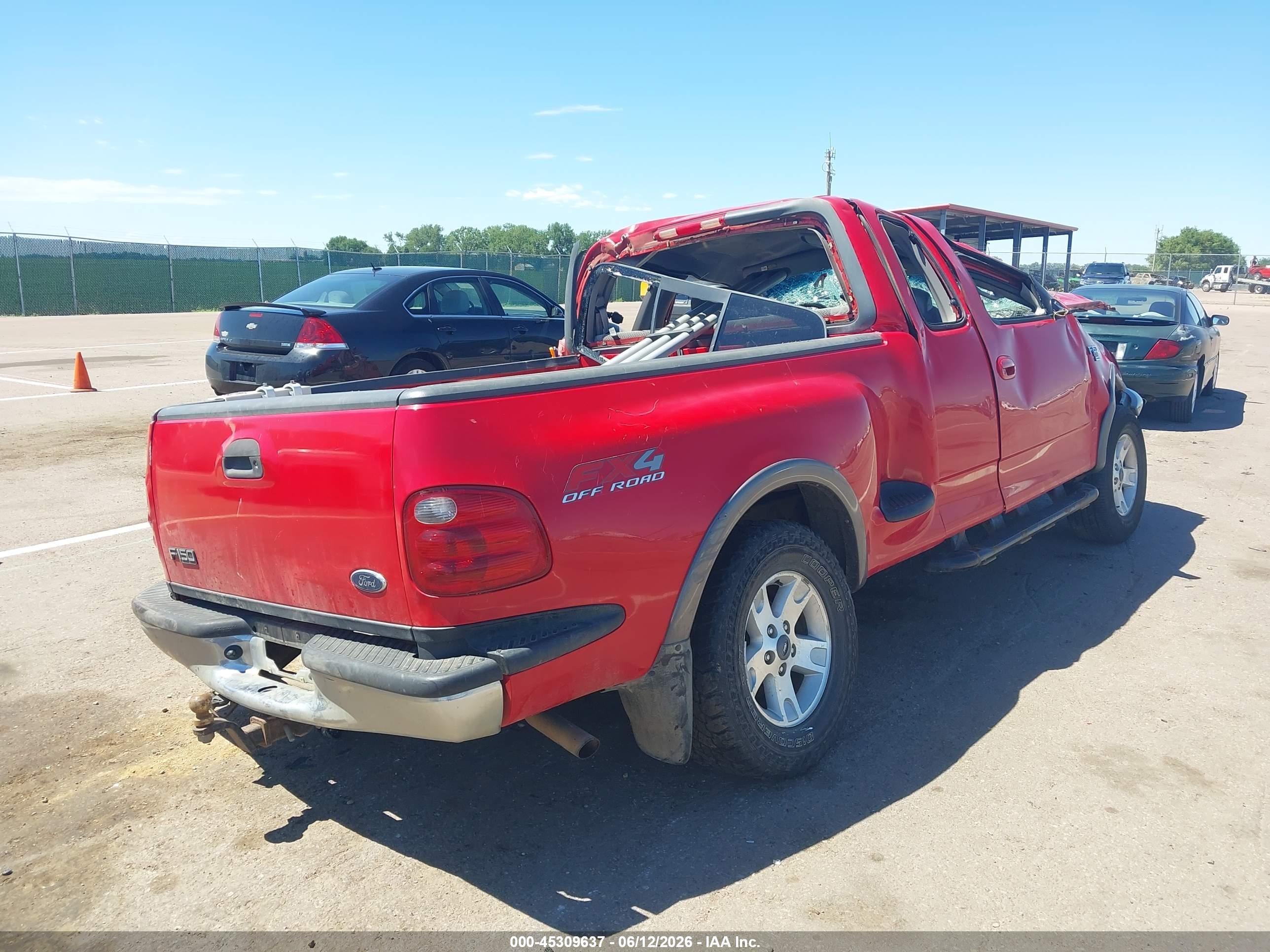 2002 Ford F-150 Lariat/xl/xlt Red vin: 1FTRX08L32KA88597
