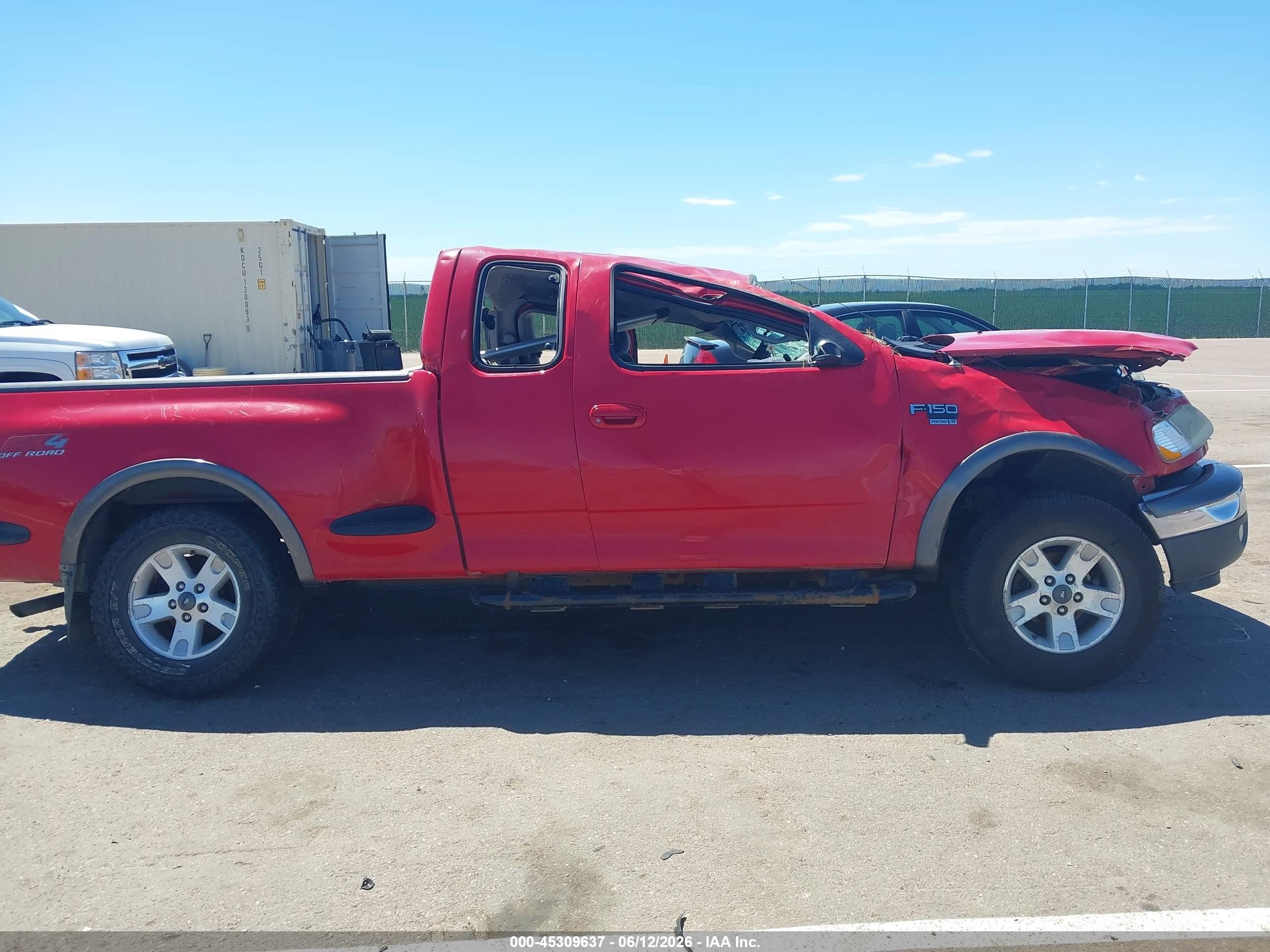 2002 Ford F-150 Lariat/xl/xlt Red vin: 1FTRX08L32KA88597