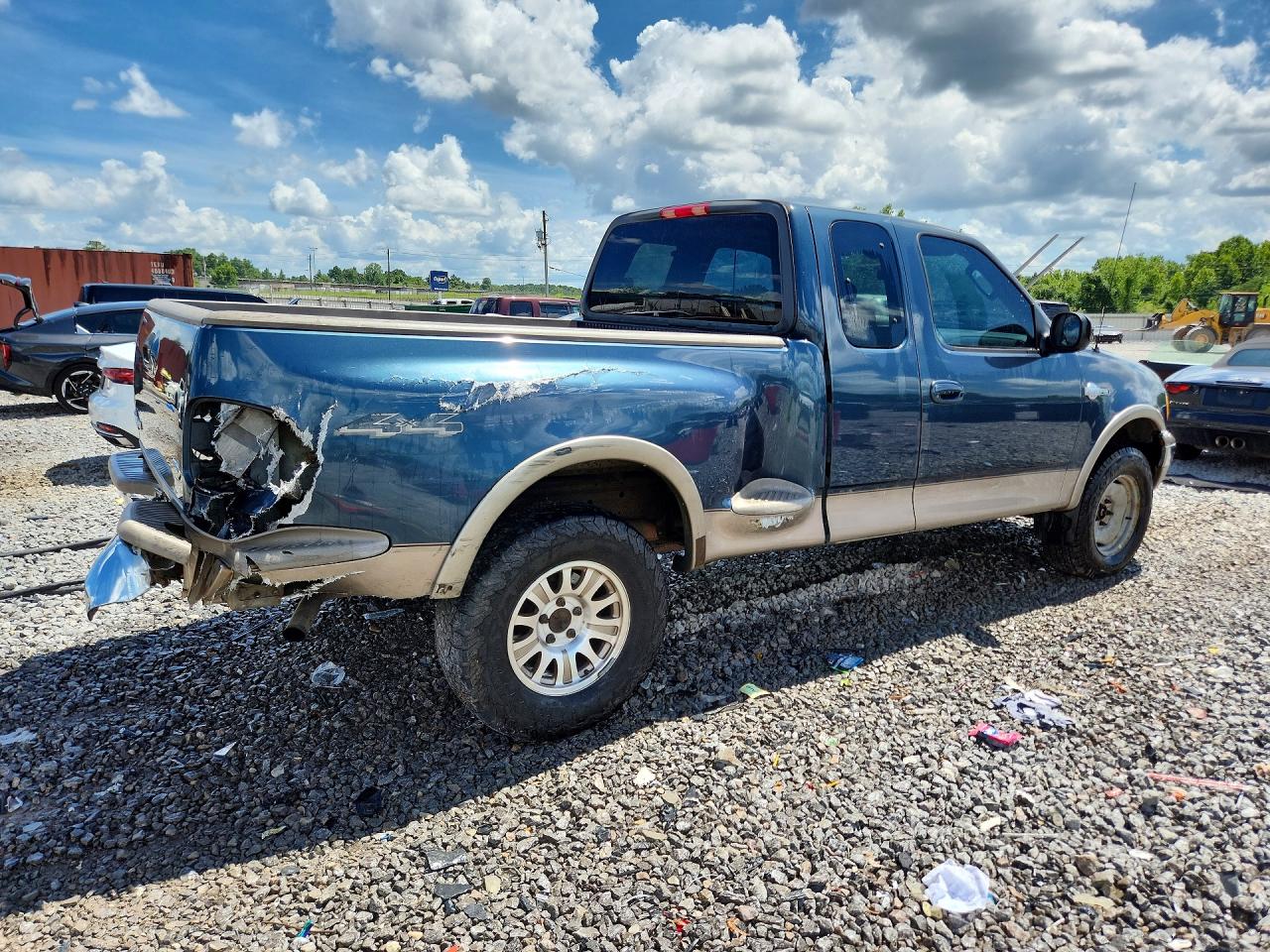 2003 Ford F150 Blue vin: 1FTRX08L43KA87573