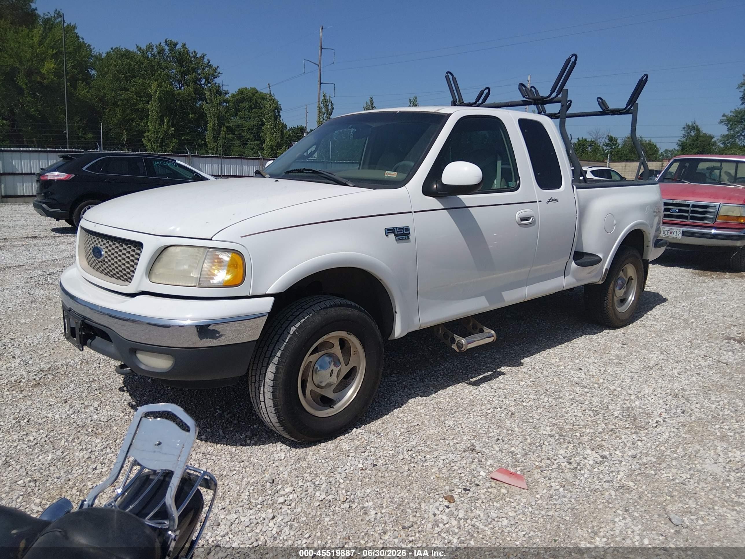 2000 Ford F-150 Lariat/xl/xlt White vin: 1FTRX08L4YKA01623