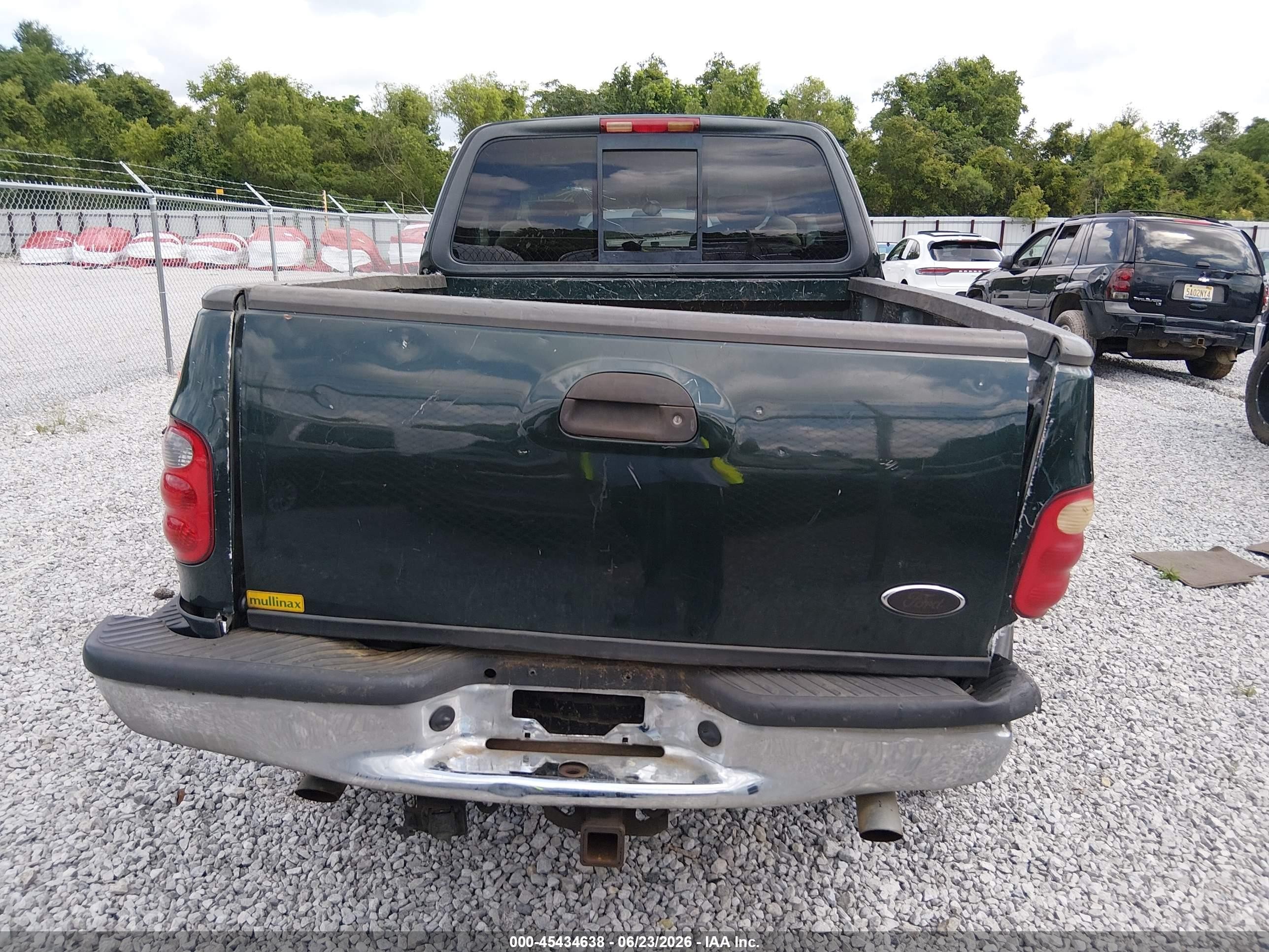 2002 Ford F-150 Lariat/xl/xlt Green vin: 1FTRX08L62KB62515