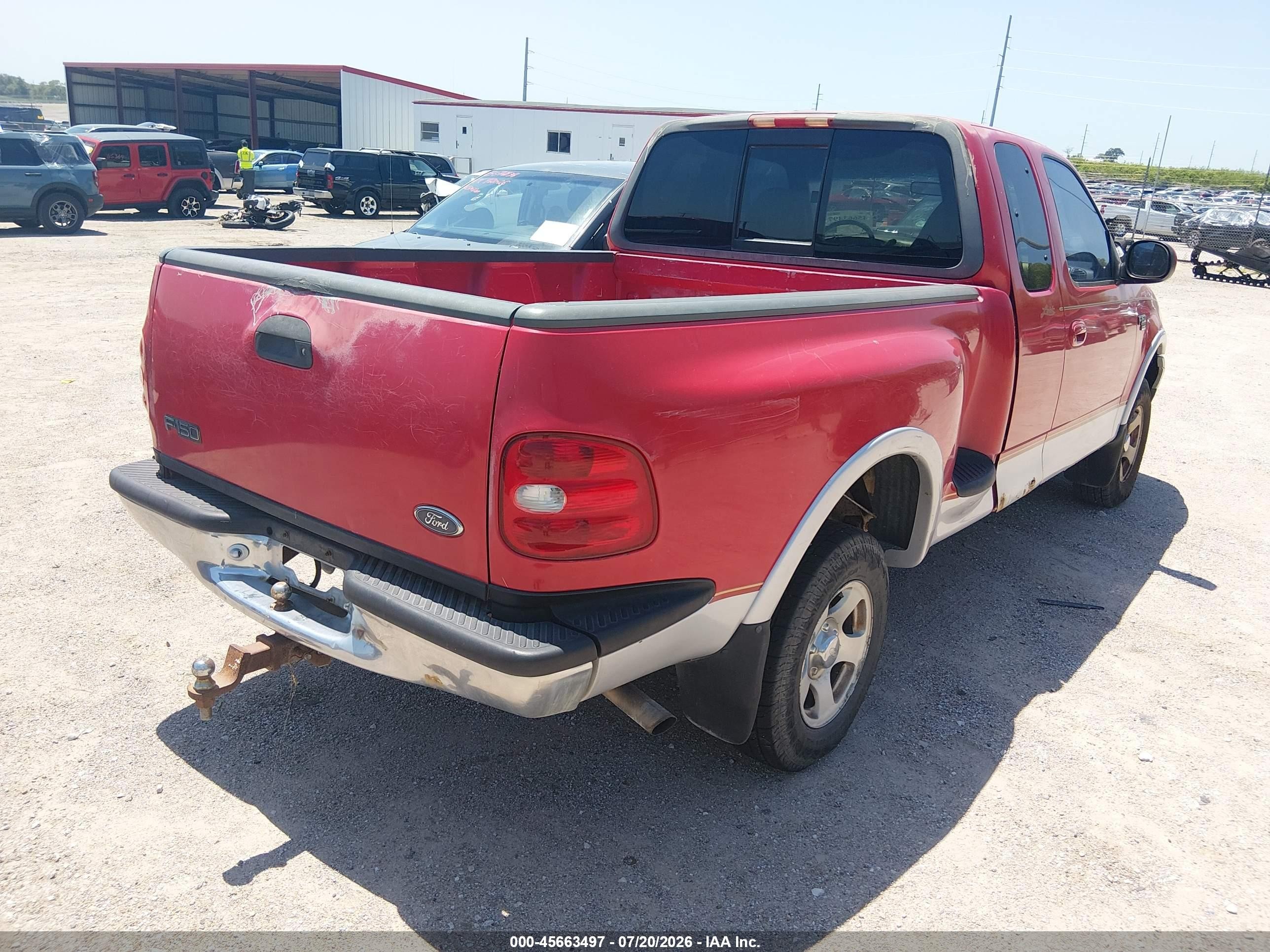 1999 Ford F-150 Lariat/xl/xlt Red vin: 1FTRX08L7XKA53584