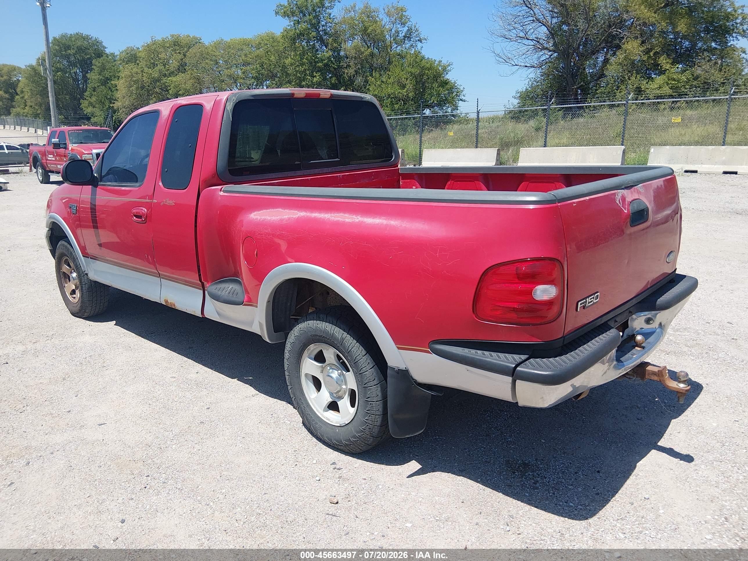 1999 Ford F-150 Lariat/xl/xlt Red vin: 1FTRX08L7XKA53584