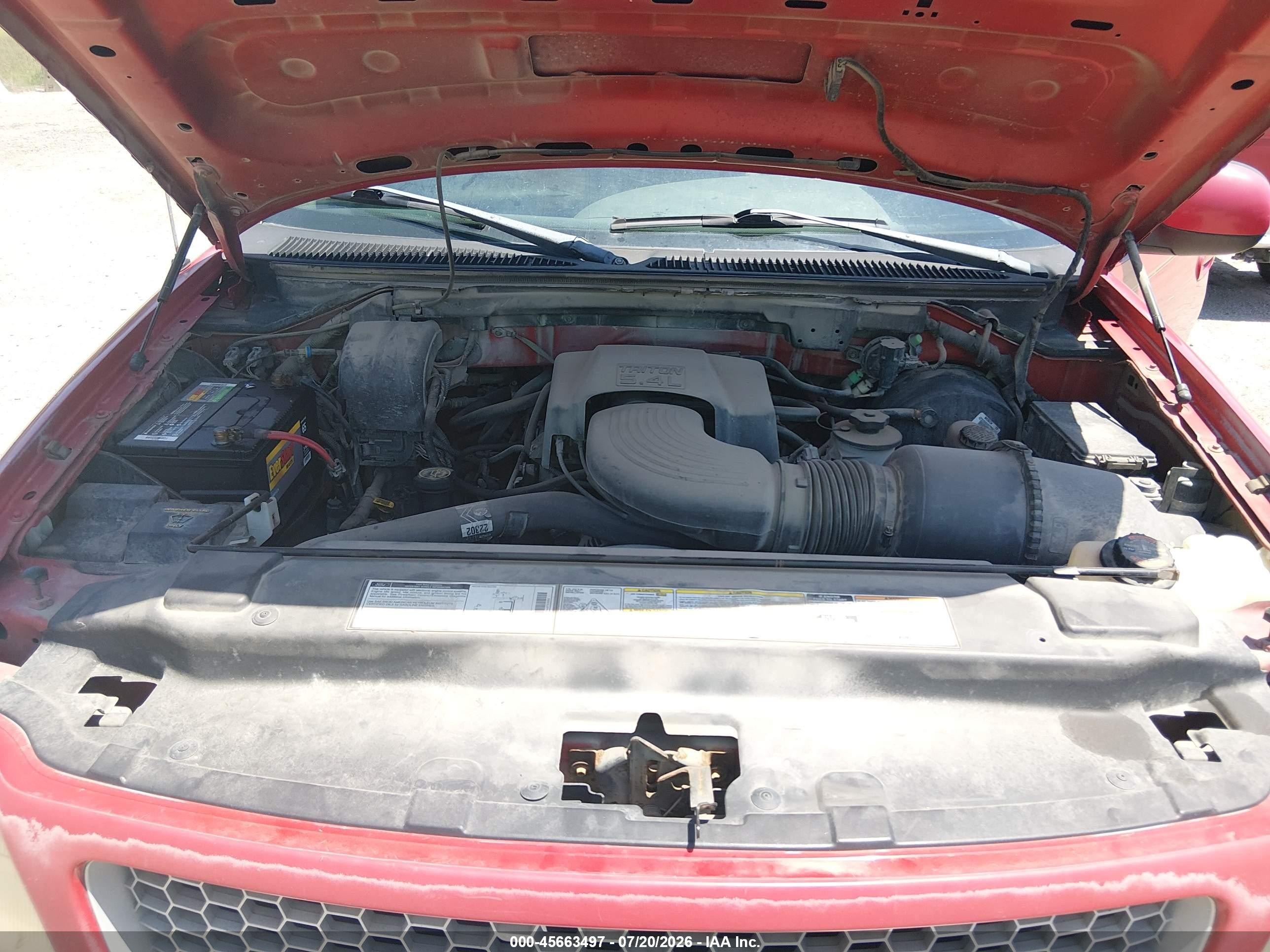 1999 Ford F-150 Lariat/xl/xlt Red vin: 1FTRX08L7XKA53584