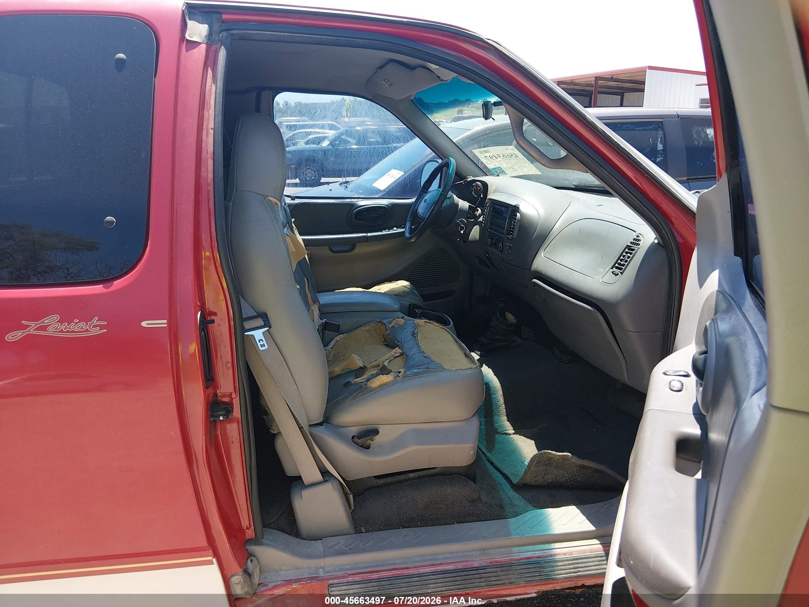 1999 Ford F-150 Lariat/xl/xlt Red vin: 1FTRX08L7XKA53584