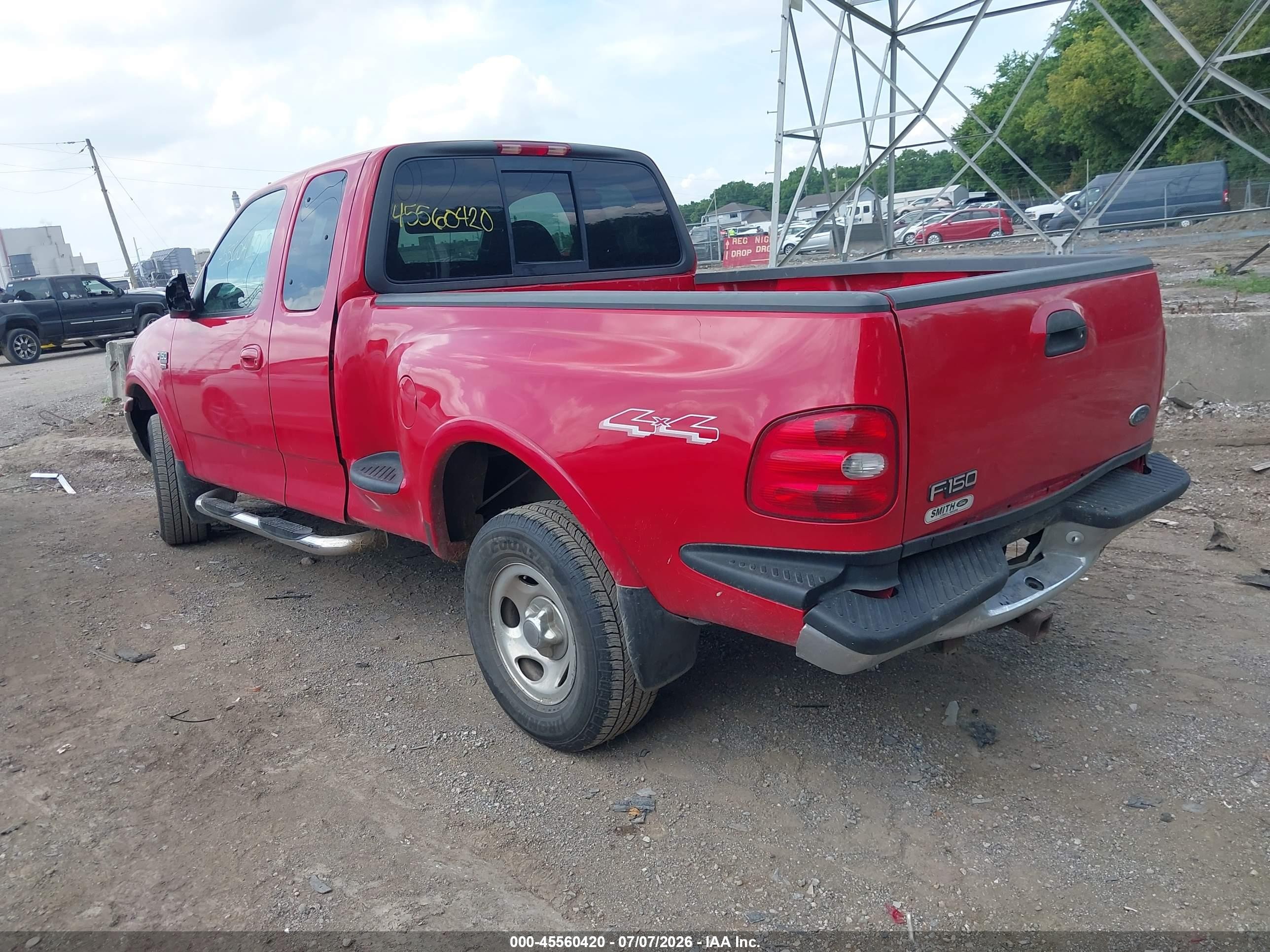 2000 Ford F-150 Lariat/xl/xlt Red vin: 1FTRX08L7YKA36219
