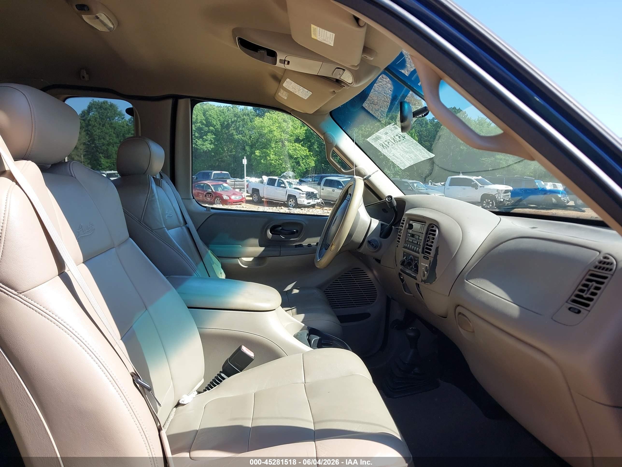 2002 Ford F-150 Lariat/xl/xlt Синий vin: 1FTRX08L82KB70647