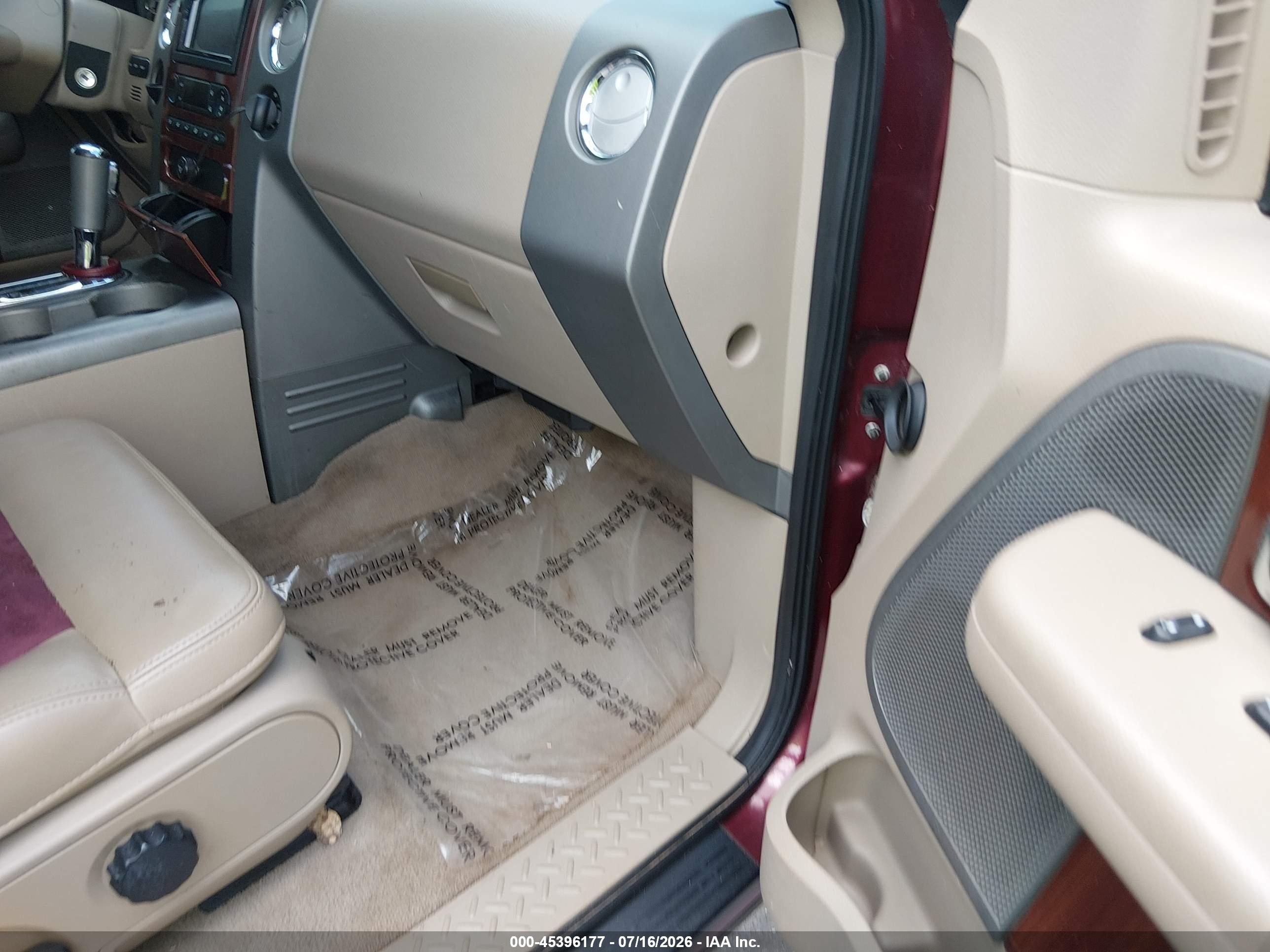 2005 Ford F-150 Lariat/xl/xlt Burgundy vin: 1FTRX12525FB50701