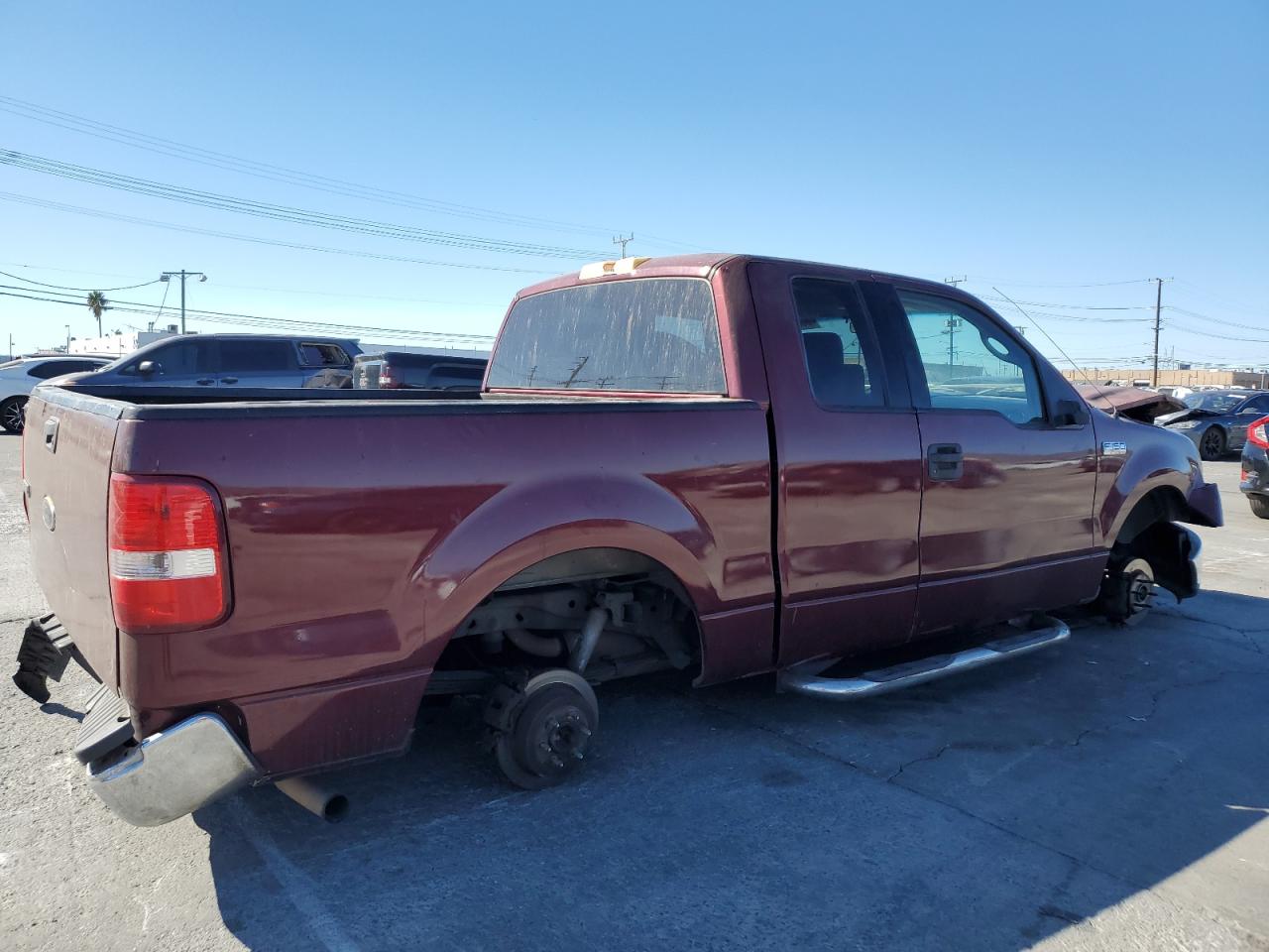 2004 Ford F150 Maroon vin: 1FTRX12574KD09895