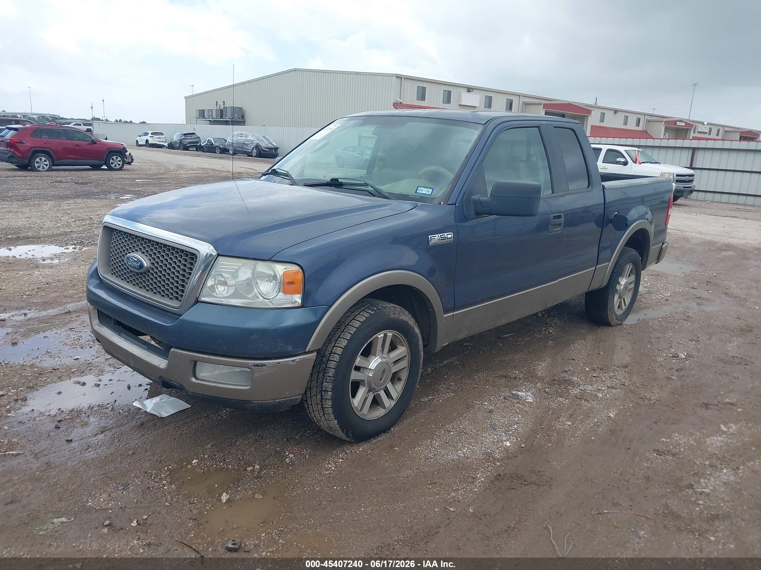 2005 Ford F-150 Lariat/xl/xlt Синий vin: 1FTRX12595FA35674
