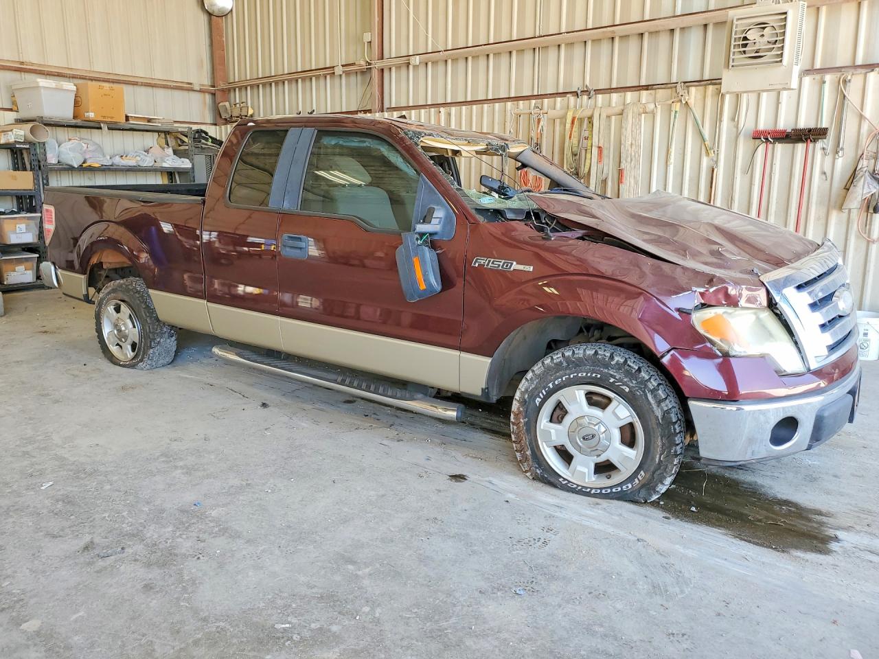 2009 Ford F150 Super Cab Maroon vin: 1FTRX12809KC53039