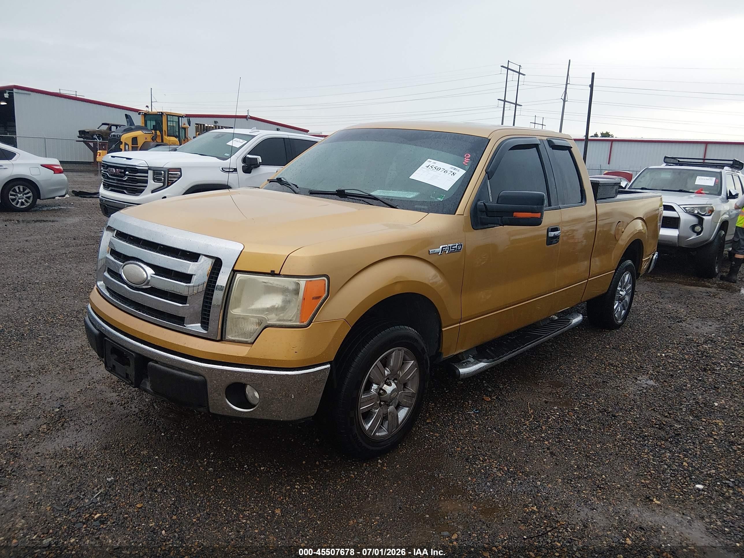2009 Ford F-150 Xlt Yellow vin: 1FTRX12839FA08521