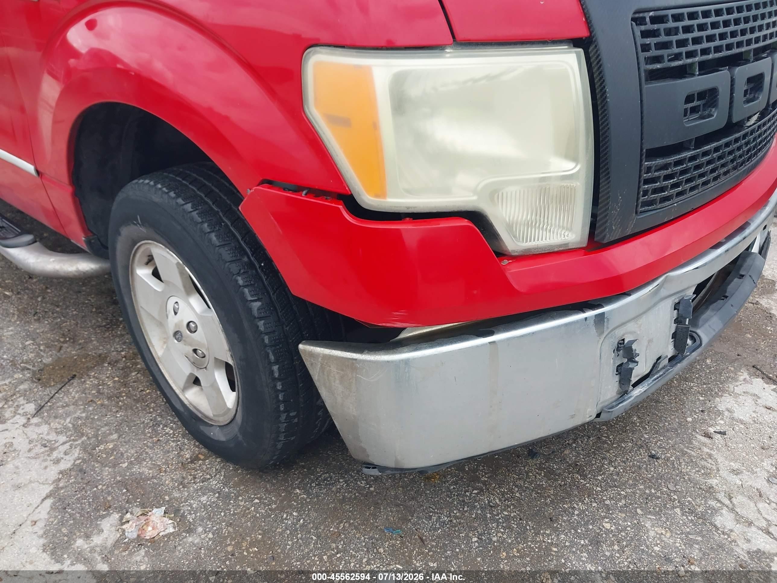 2009 Ford F-150 Stx/xl/xlt Red vin: 1FTRX12879KC16196