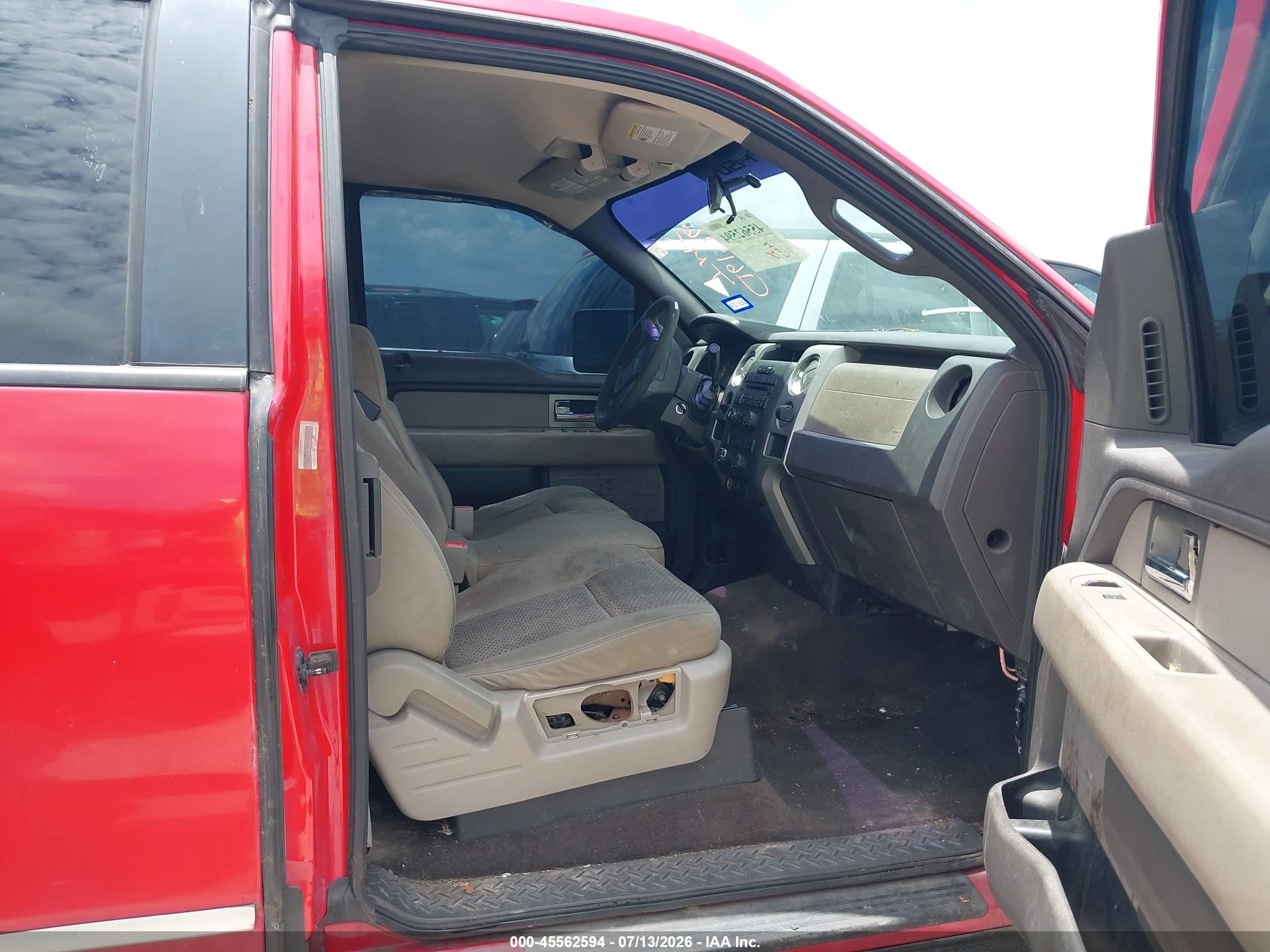 2009 Ford F-150 Stx/xl/xlt Red vin: 1FTRX12879KC16196
