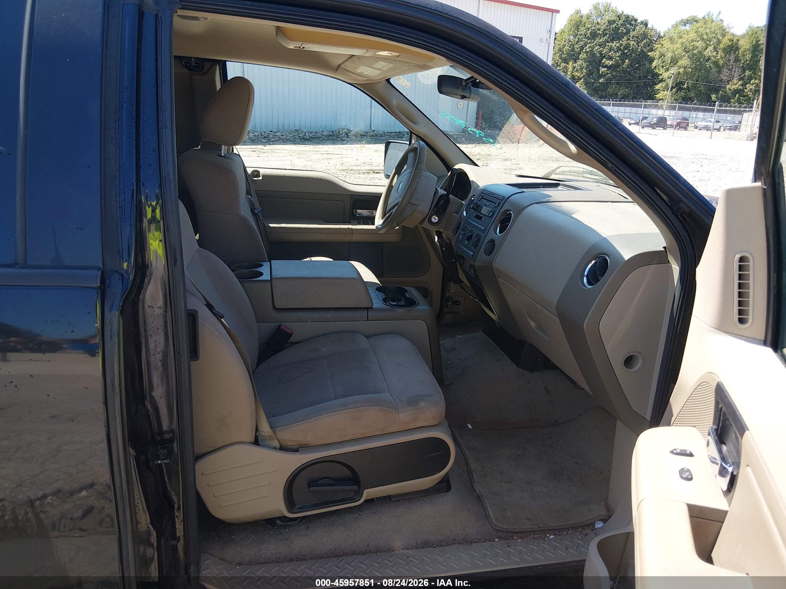 2006 Ford F-150 Lariat/xlt Black vin: 1FTRX12V16KD49196