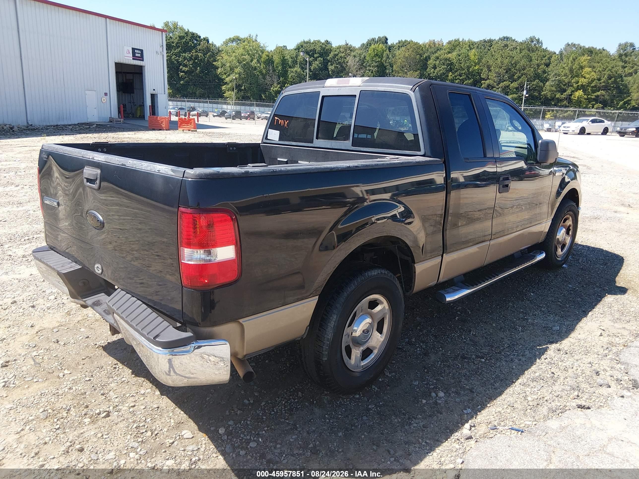 2006 Ford F-150 Lariat/xlt Black vin: 1FTRX12V16KD49196