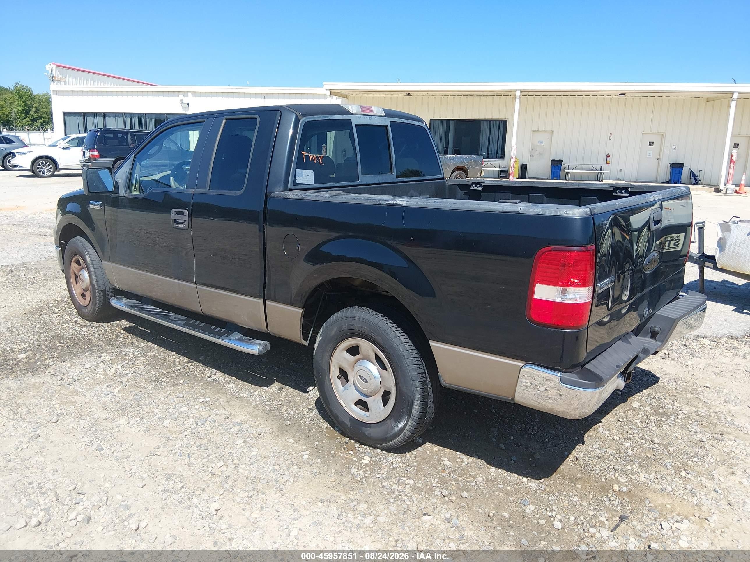 2006 Ford F-150 Lariat/xlt Black vin: 1FTRX12V16KD49196