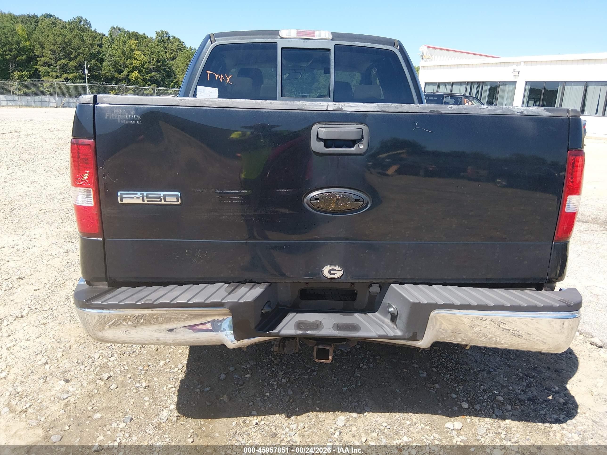 2006 Ford F-150 Lariat/xlt Black vin: 1FTRX12V16KD49196