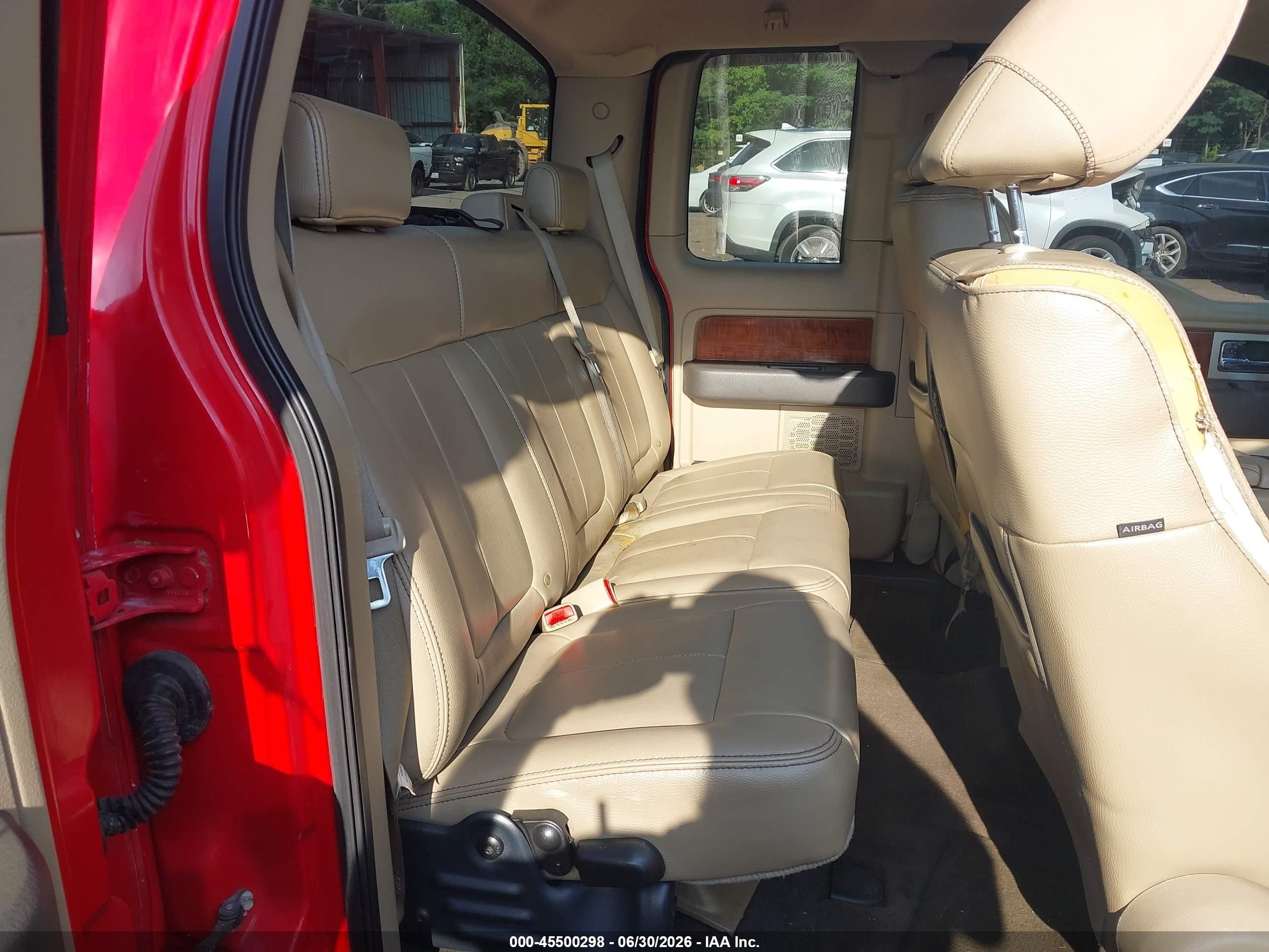 2009 Ford F-150 Lariat Red vin: 1FTRX12V19FB18523