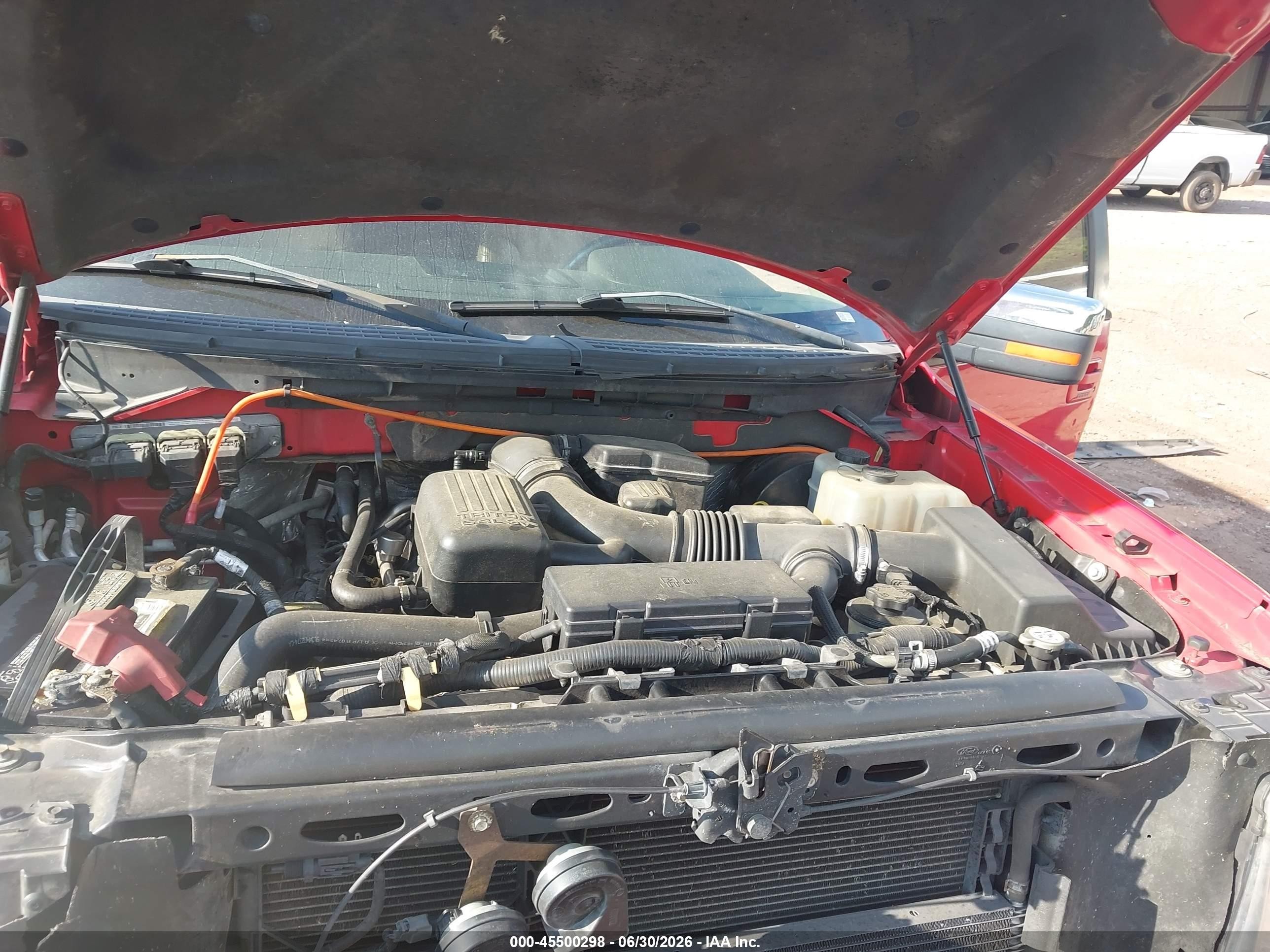 2009 Ford F-150 Lariat Red vin: 1FTRX12V19FB18523