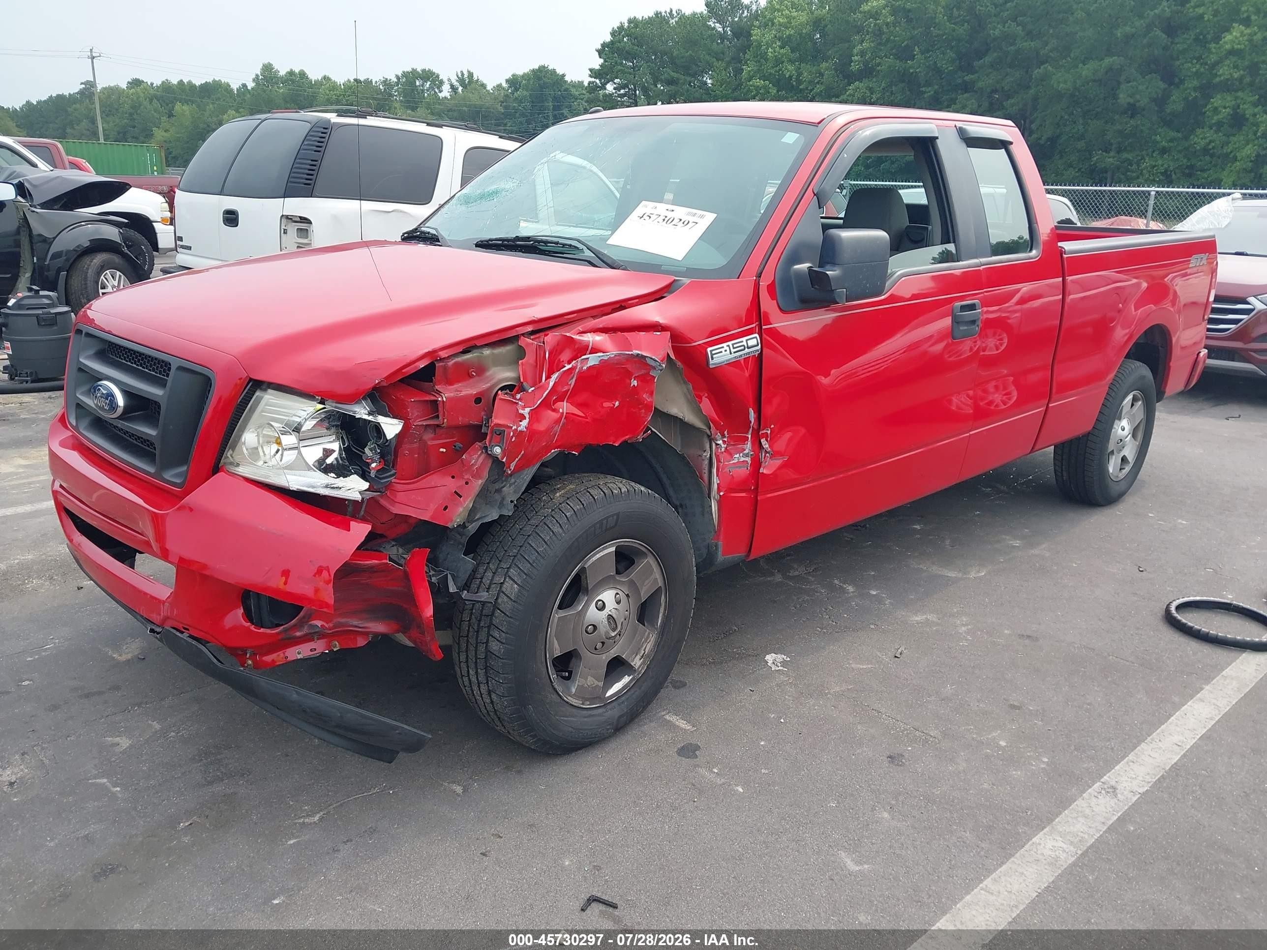 2008 Ford F-150 Fx2/lariat/stx/xlt Red vin: 1FTRX12V38FA66990