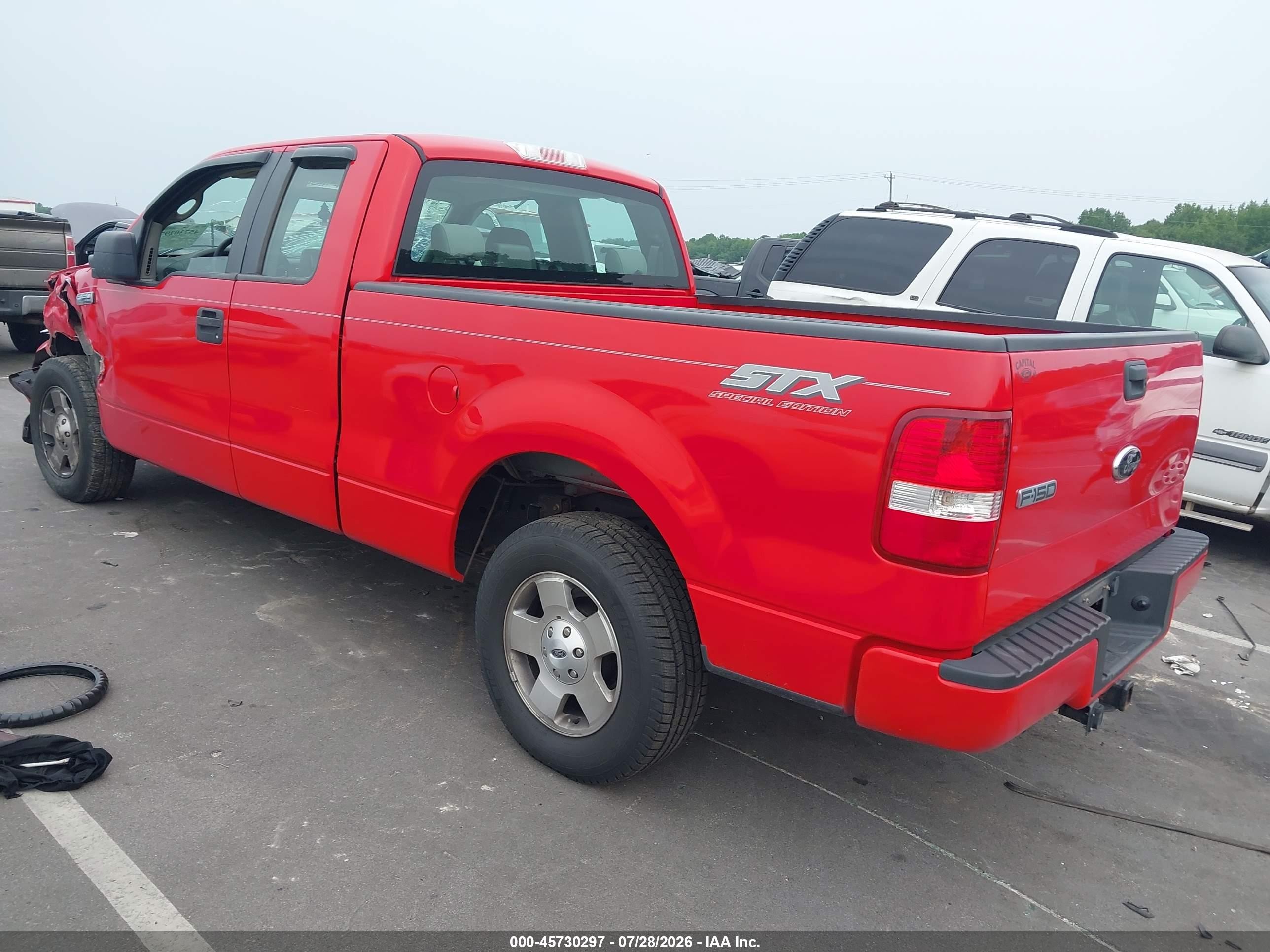 2008 Ford F-150 Fx2/lariat/stx/xlt Red vin: 1FTRX12V38FA66990