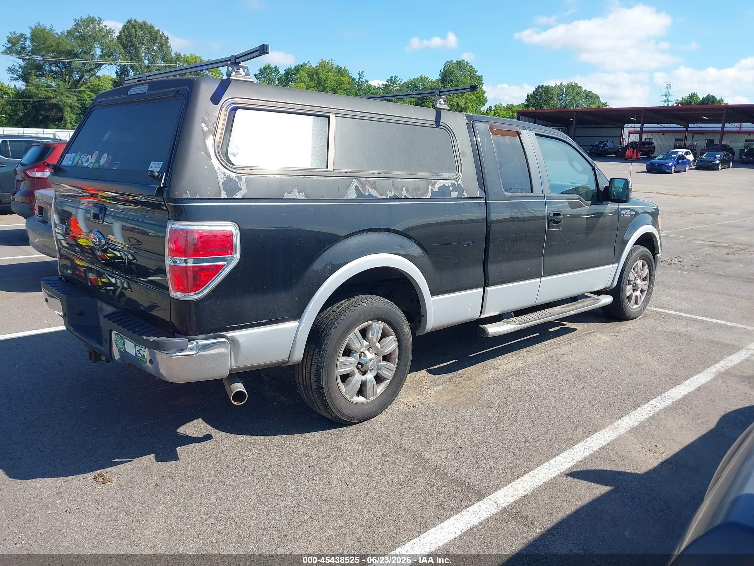 2009 Ford F-150 Lariat Black vin: 1FTRX12V79KC26426