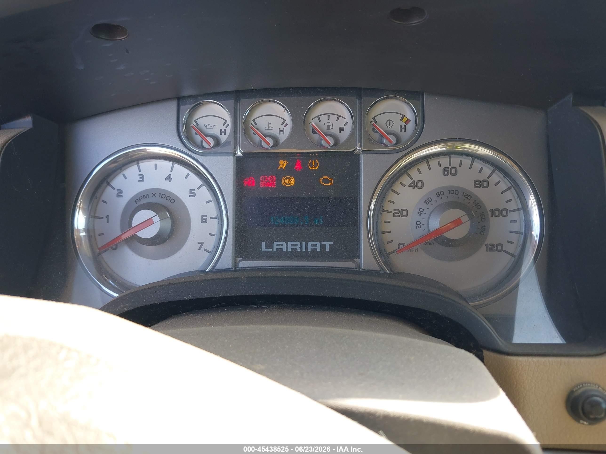 2009 Ford F-150 Lariat Black vin: 1FTRX12V79KC26426