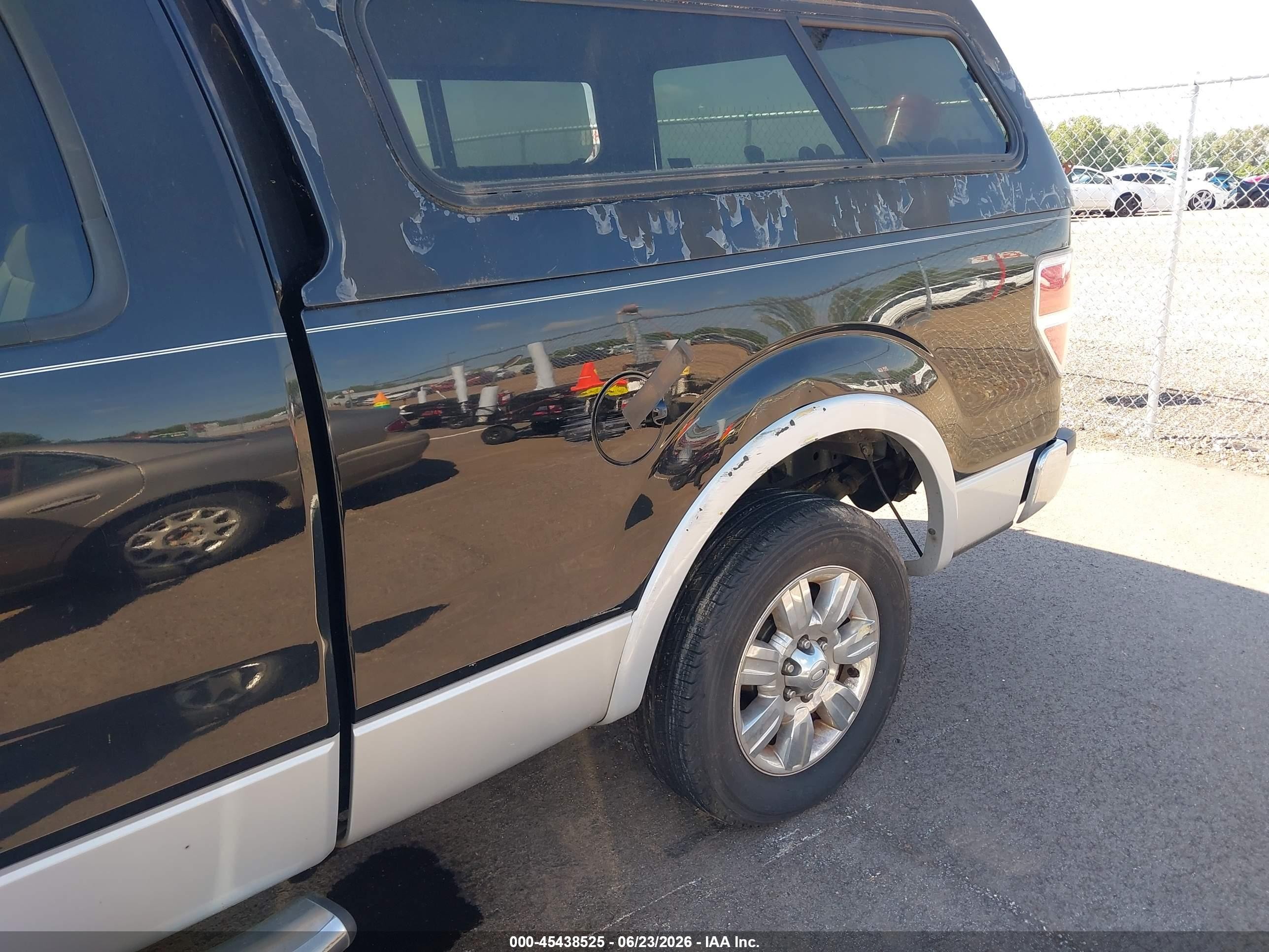 2009 Ford F-150 Lariat Black vin: 1FTRX12V79KC26426