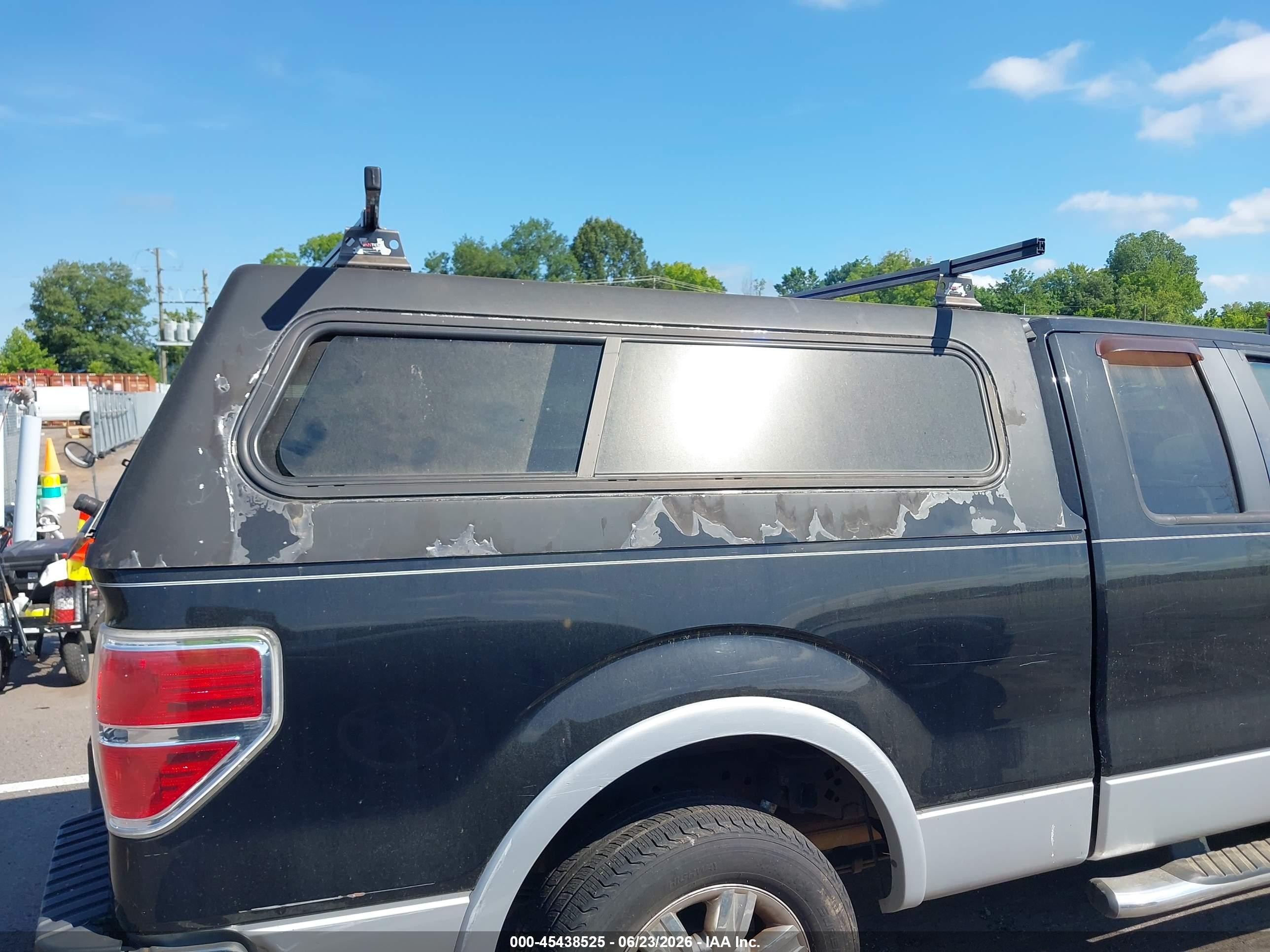 2009 Ford F-150 Lariat Black vin: 1FTRX12V79KC26426