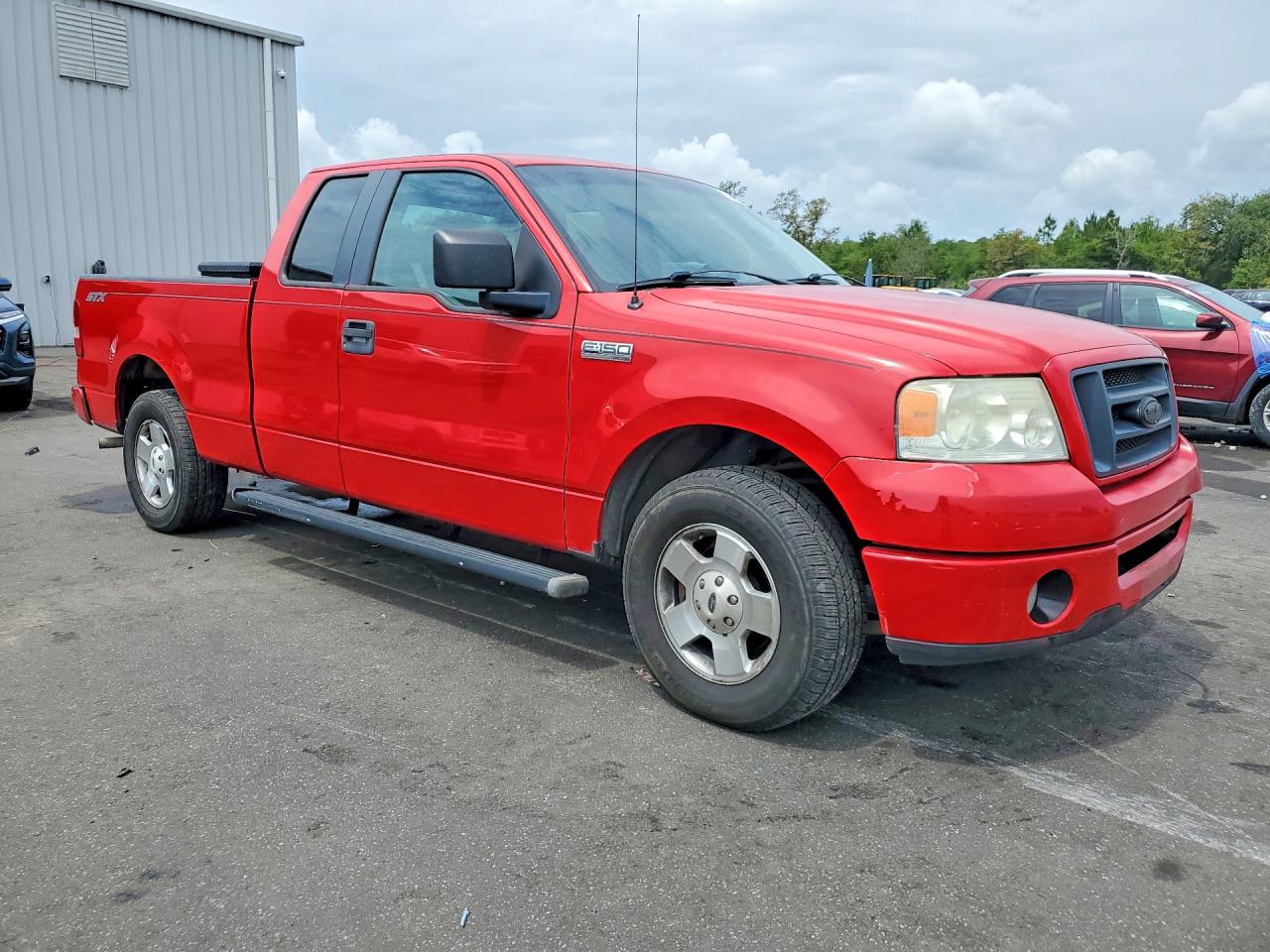 2007 Ford F150 Red vin: 1FTRX12W07FA37454