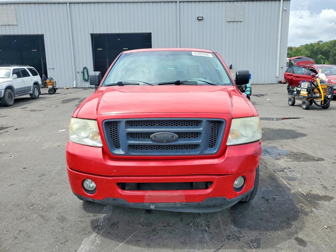 2007 Ford F150 Red vin: 1FTRX12W07FA37454