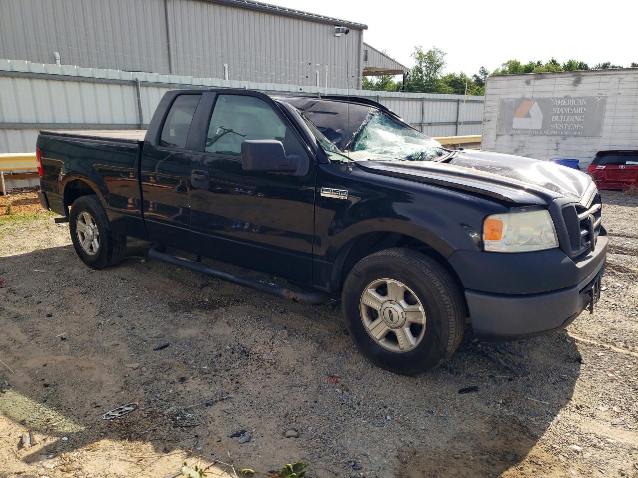 2007 Ford F150 Xl Black vin: 1FTRX12W07FA82314
