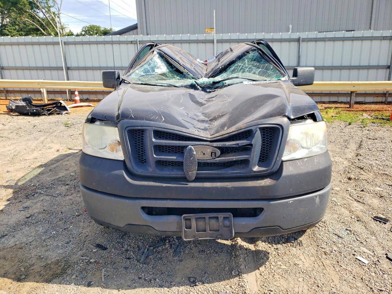 2007 Ford F150 Xl Black vin: 1FTRX12W07FA82314