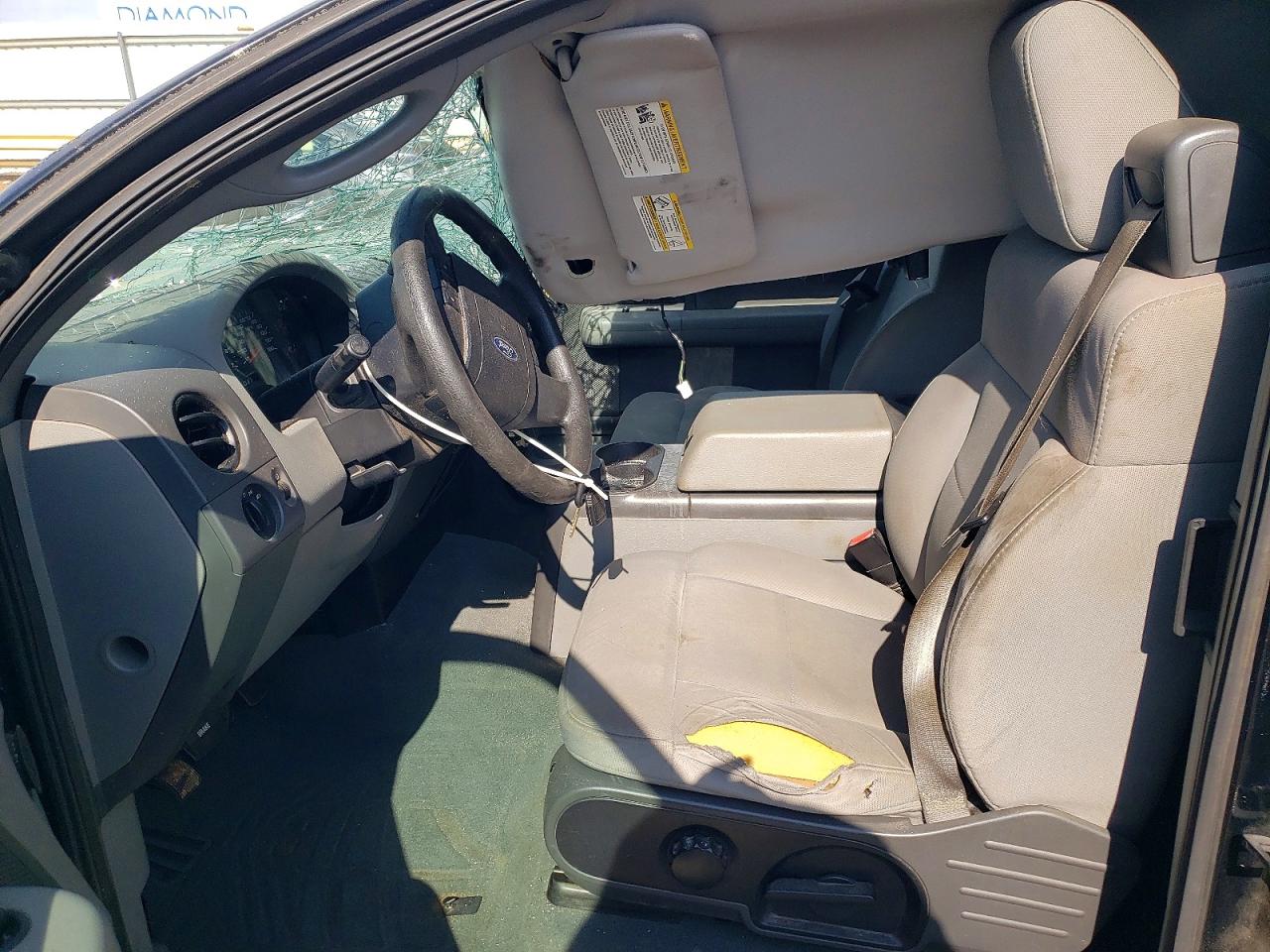 2007 Ford F150 Xl Black vin: 1FTRX12W07FA82314